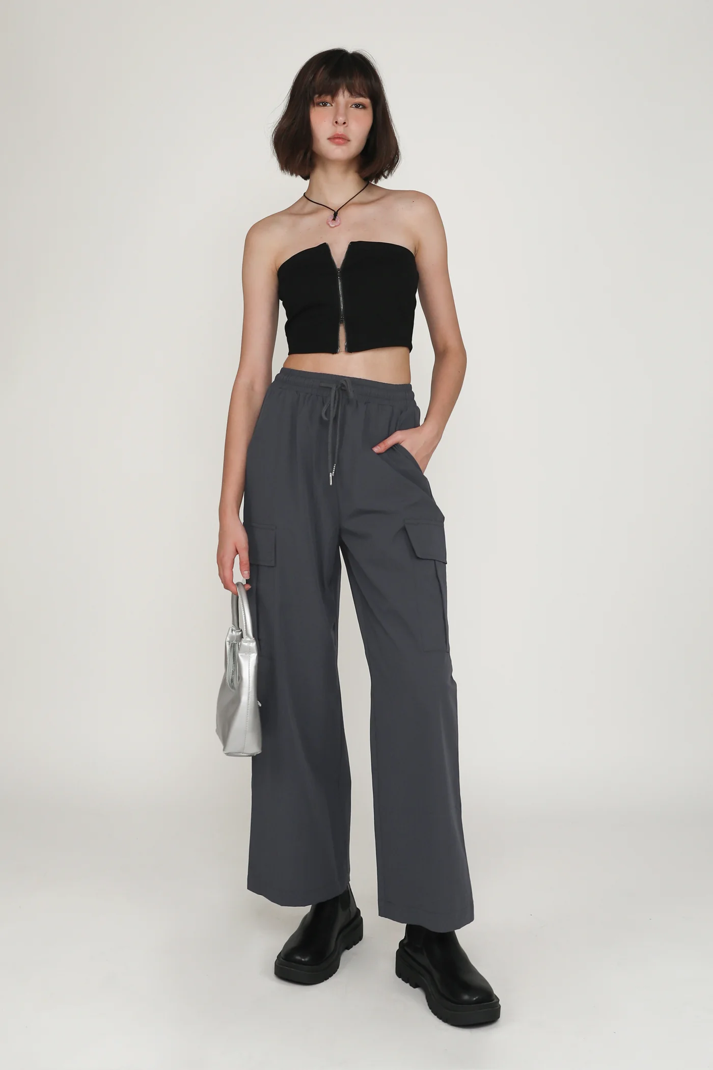 Addy Zip Up Tube Top