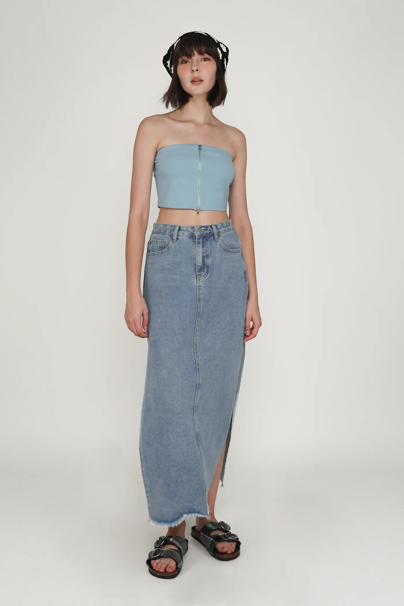 Addy Zip Up Tube Top - Image 9
