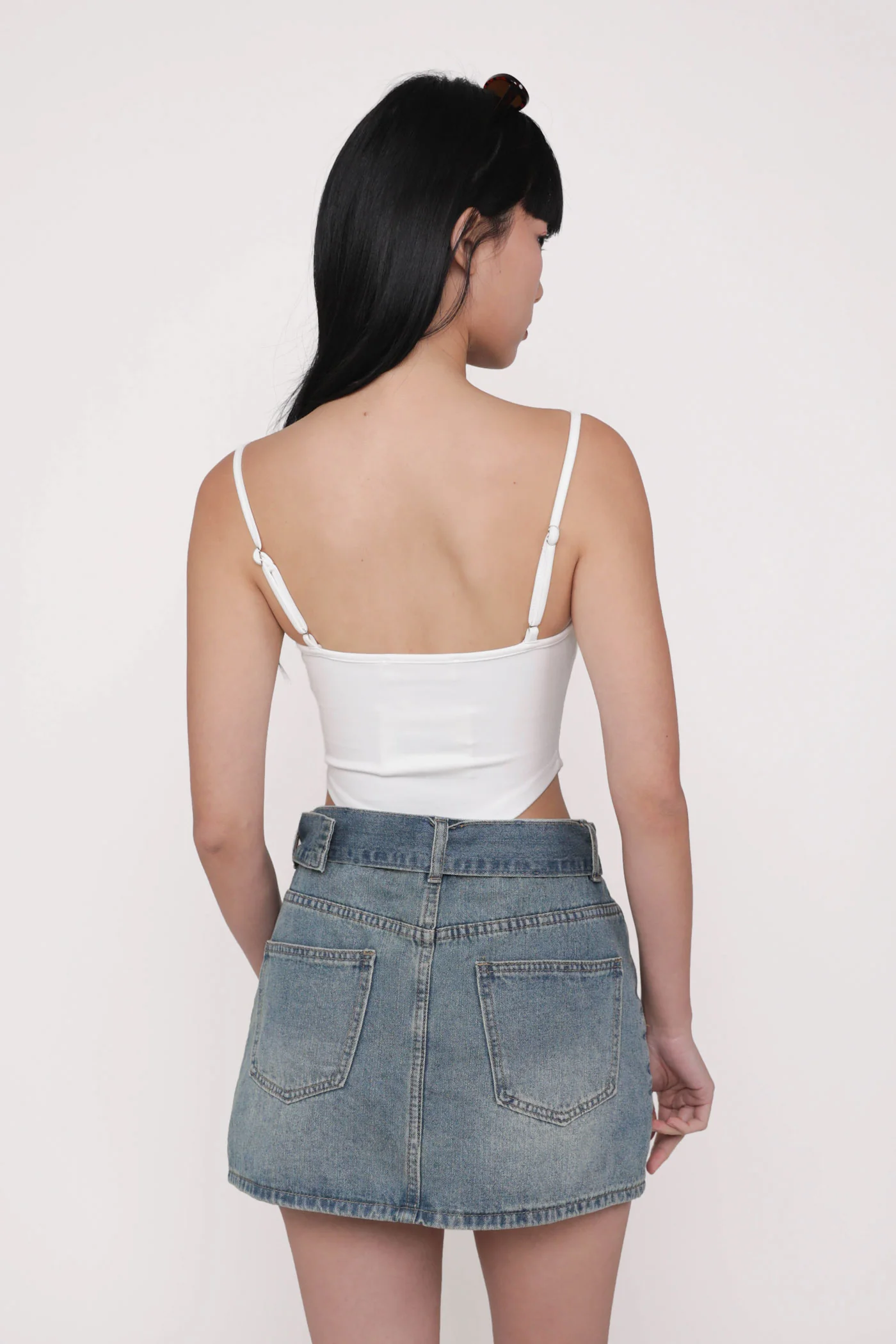 Adela Curved Hem Padded Top - Image 14
