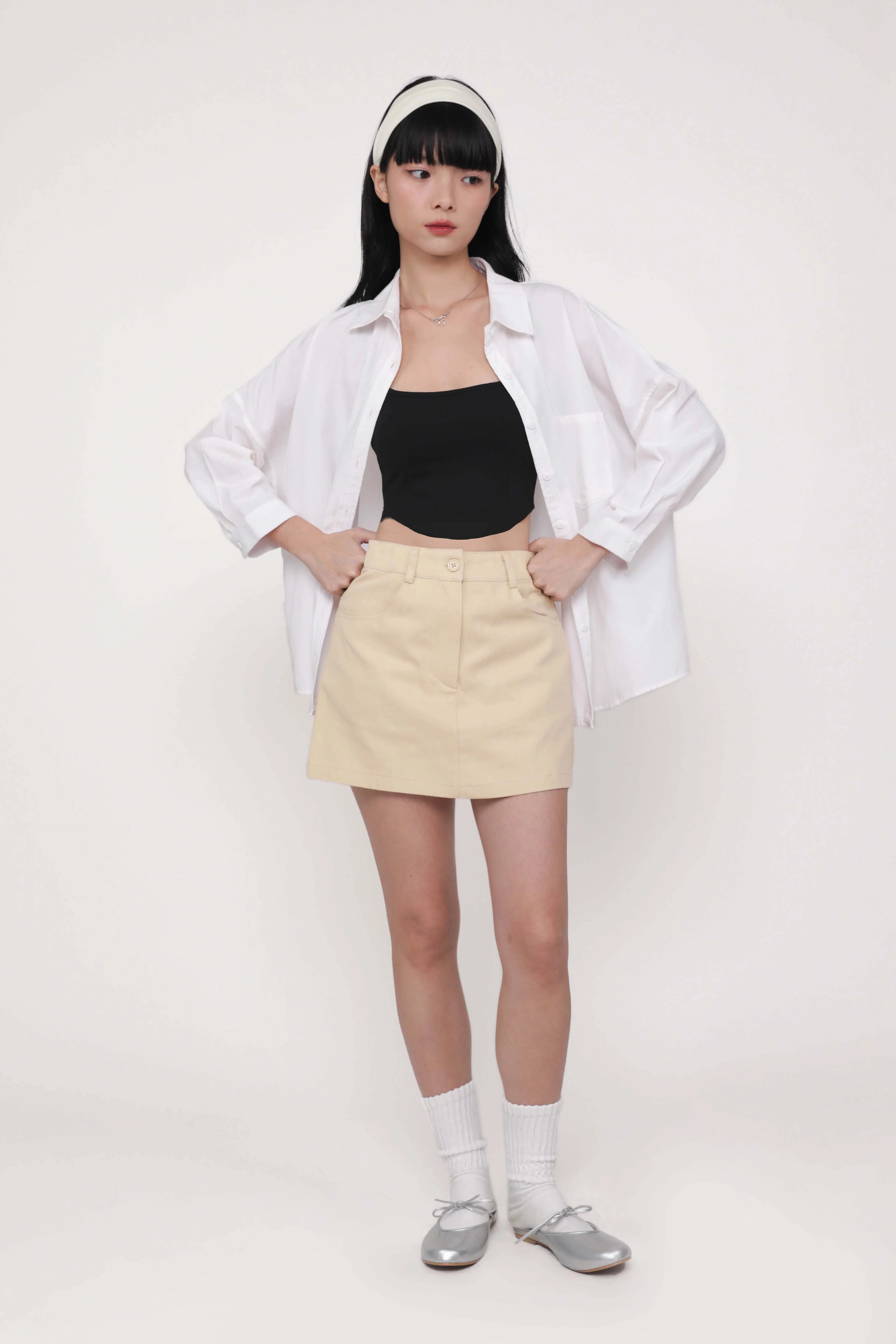 Adela Curved Hem Padded Top - Image 16