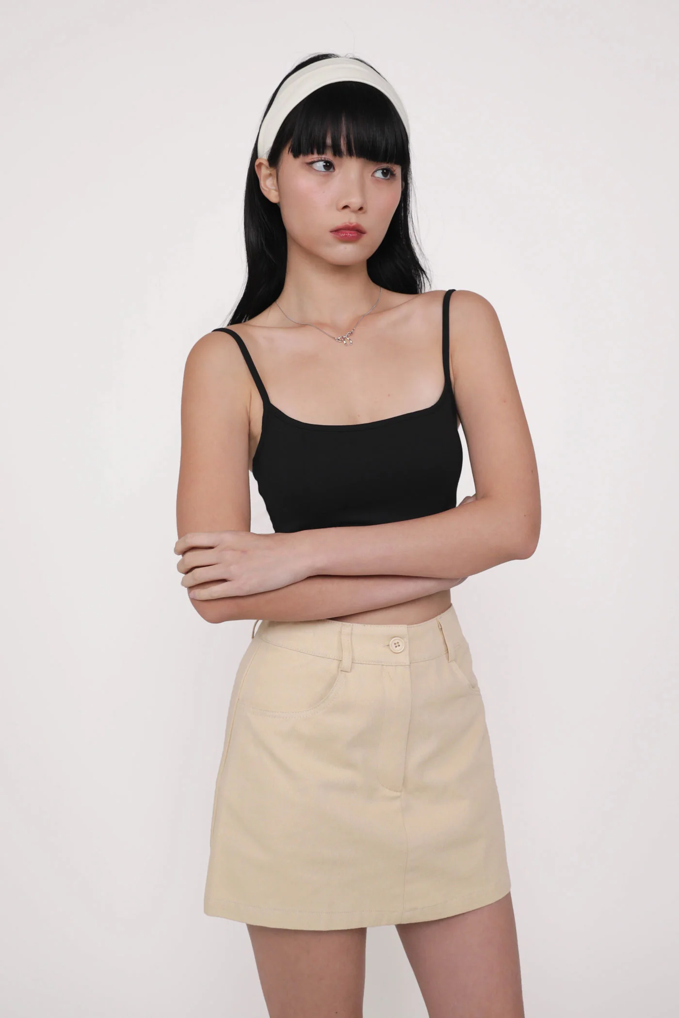 Adela Curved Hem Padded Top - Image 17