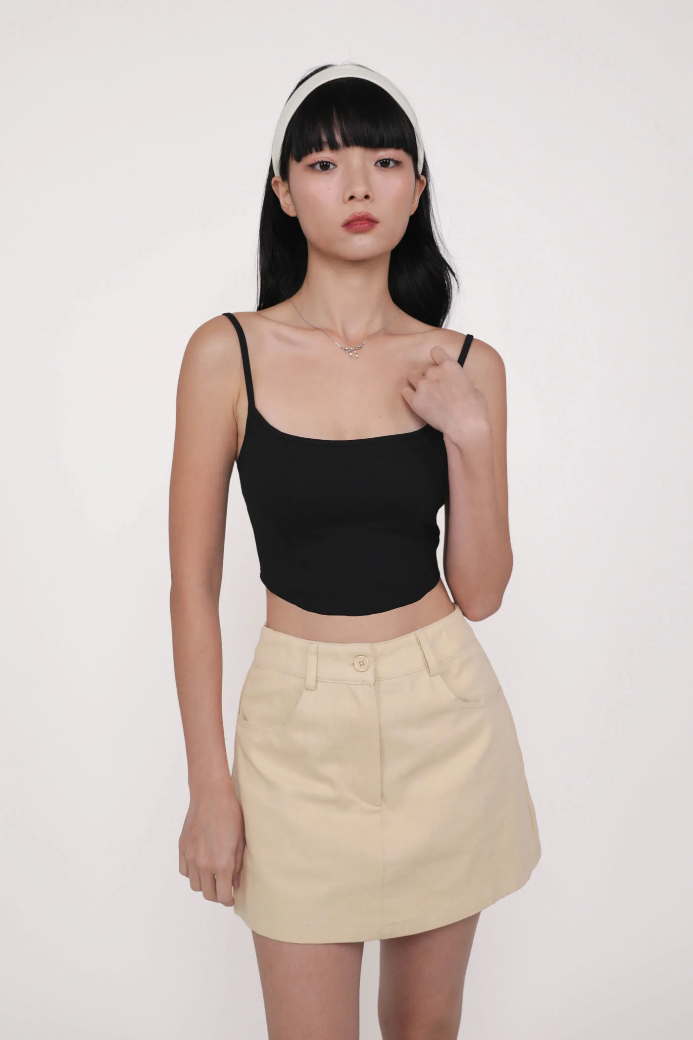 Adela Curved Hem Padded Top - Image 19