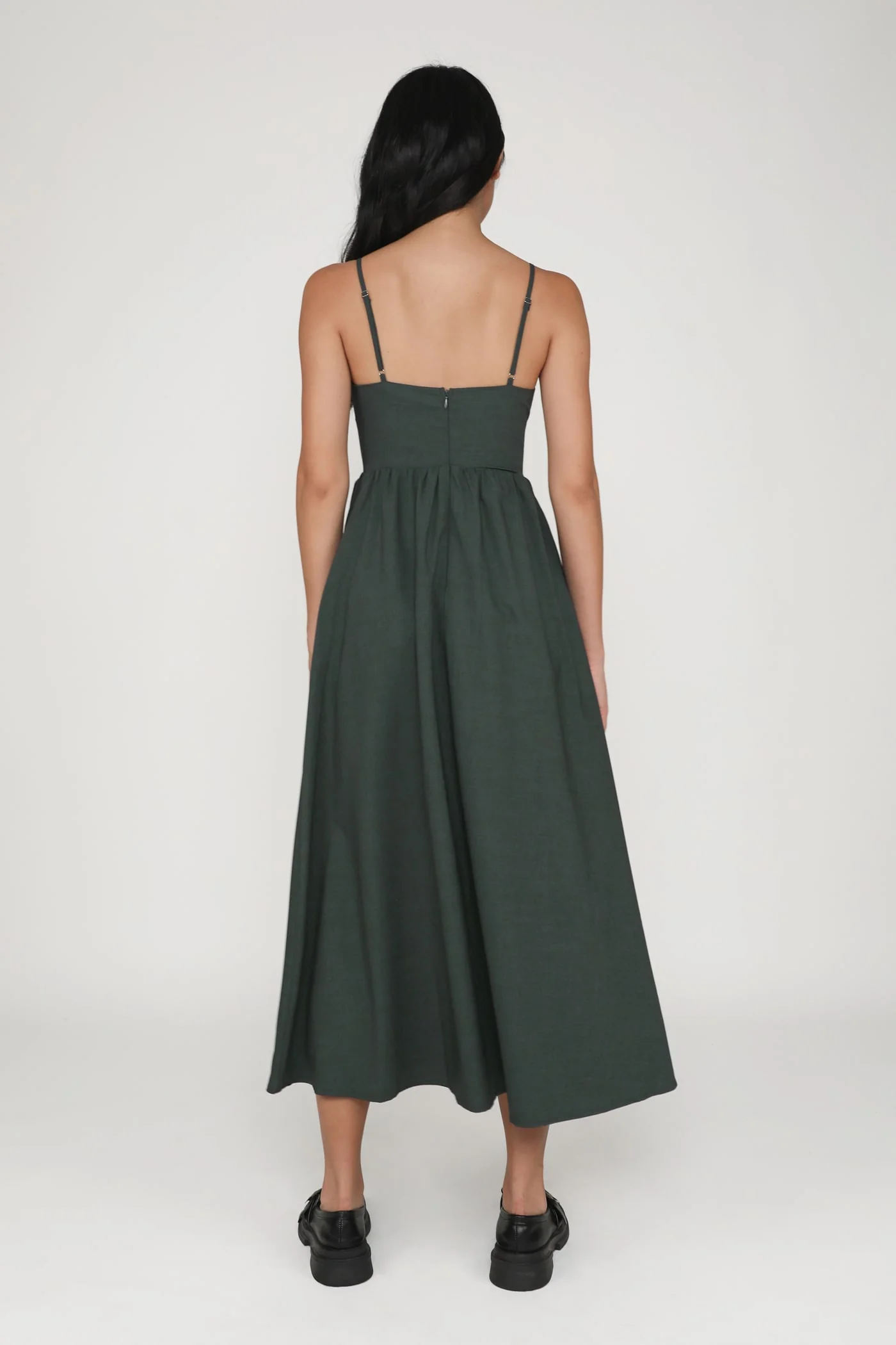 Adeline Ruched Front Drawstring Maxi Dress - Image 15