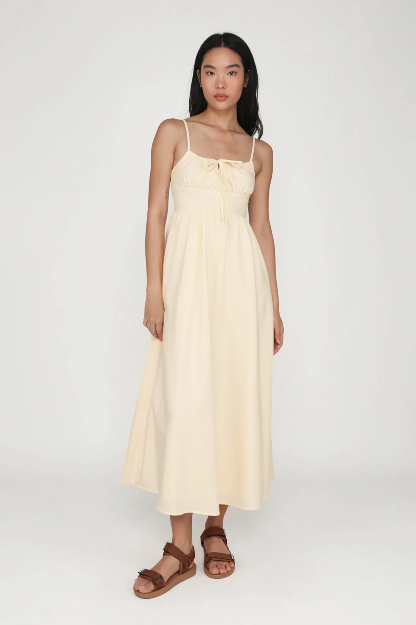 Adeline Ruched Front Drawstring Maxi Dress - Image 16