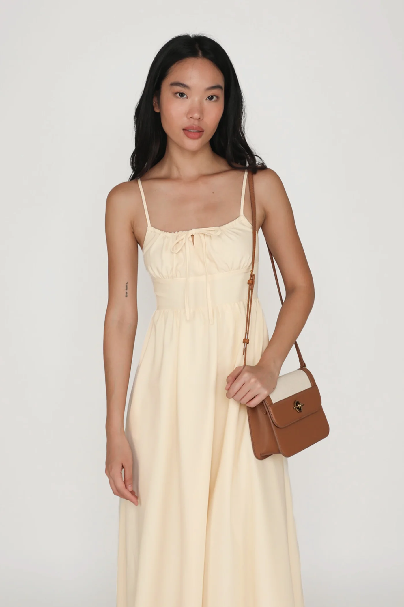 Adeline Ruched Front Drawstring Maxi Dress - Image 17