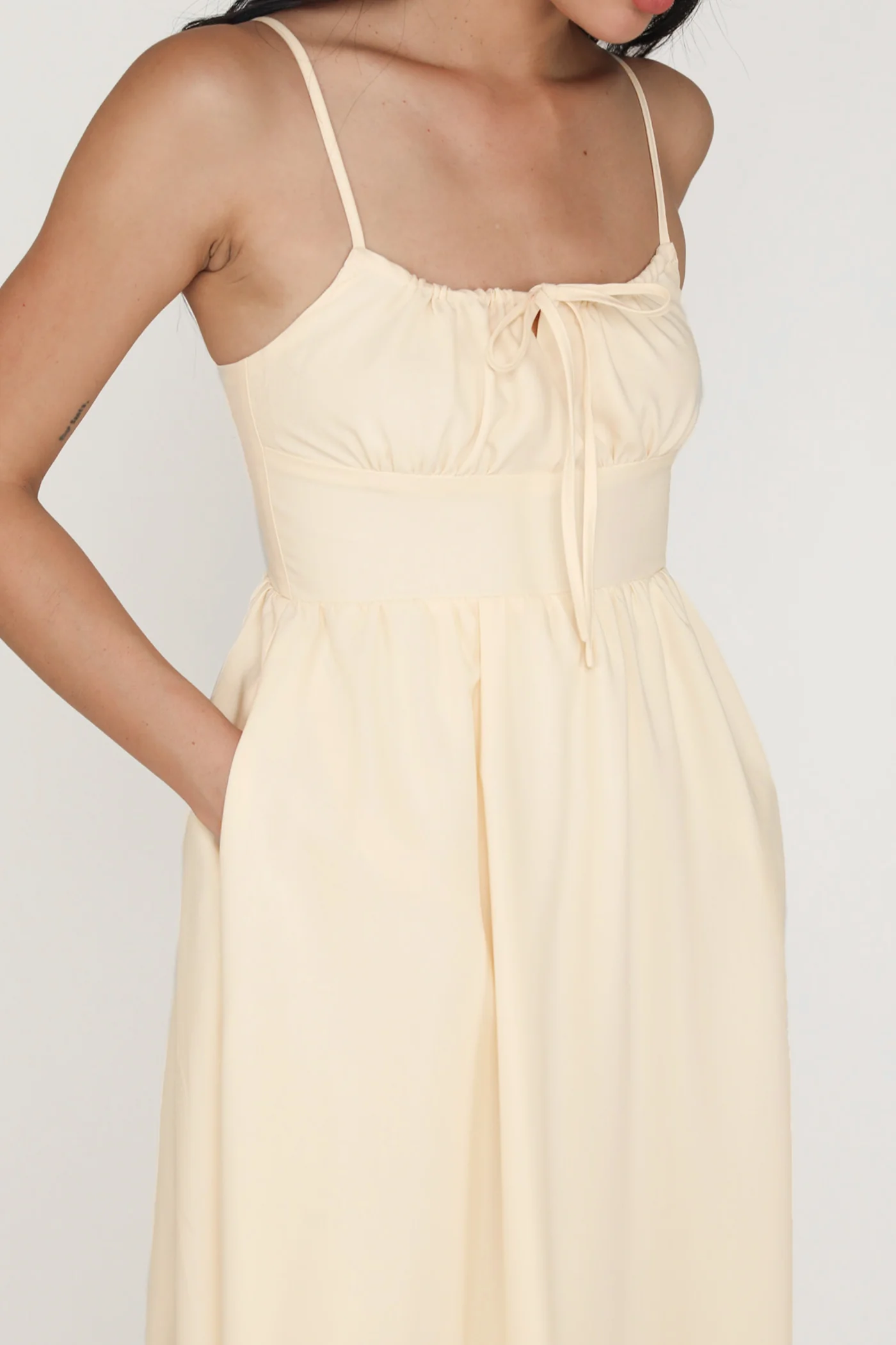 Adeline Ruched Front Drawstring Maxi Dress - Image 18