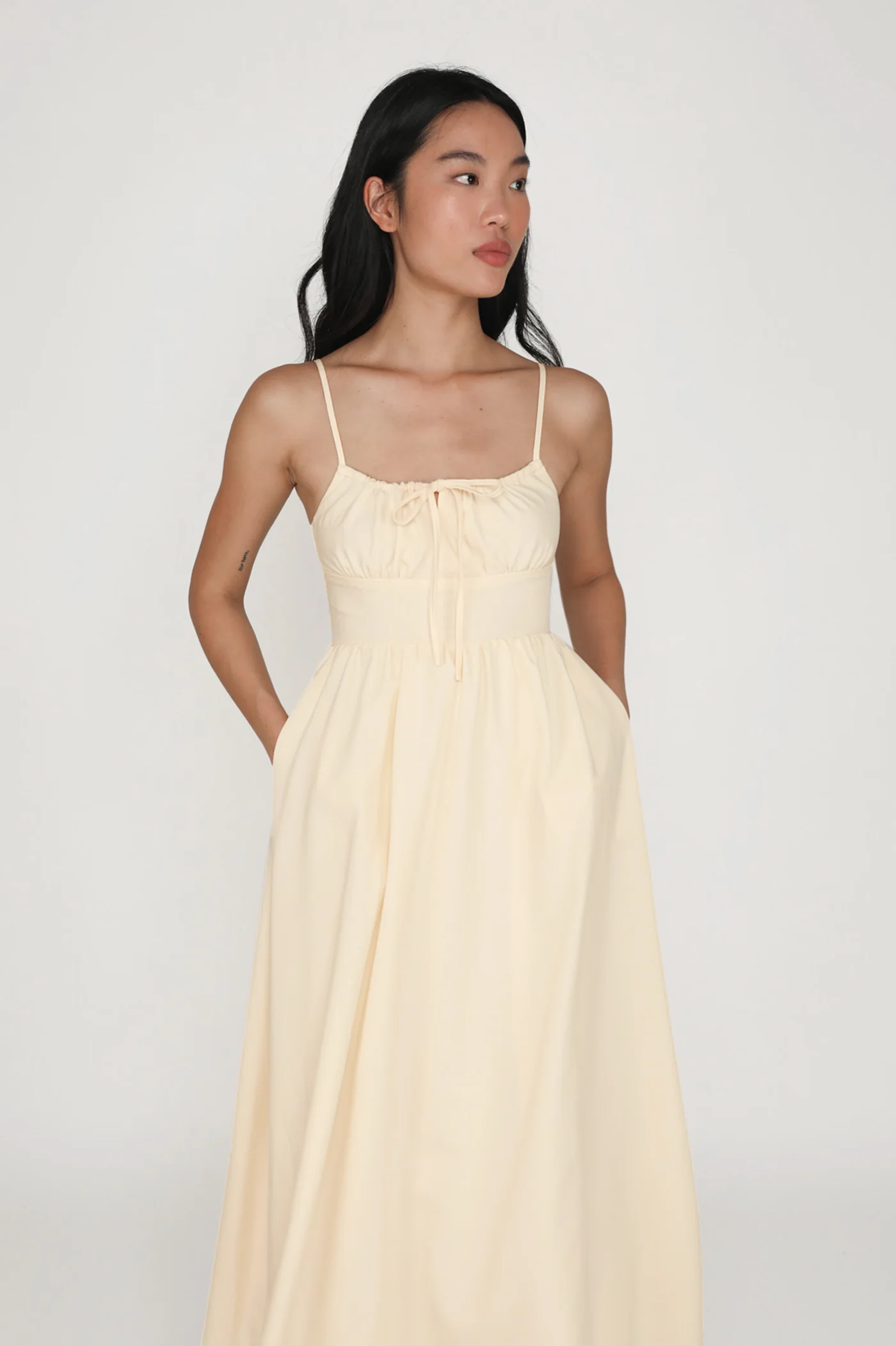 Adeline Ruched Front Drawstring Maxi Dress - Image 20