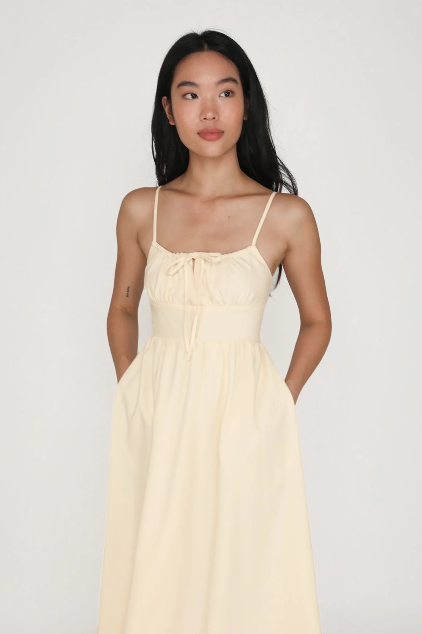 Adeline Ruched Front Drawstring Maxi Dress - Image 21