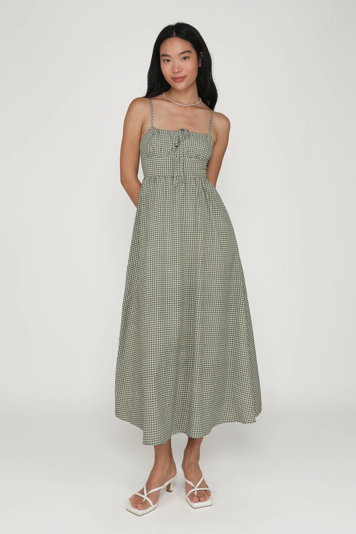 Adeline Ruched Front Drawstring Maxi Dress - Image 7