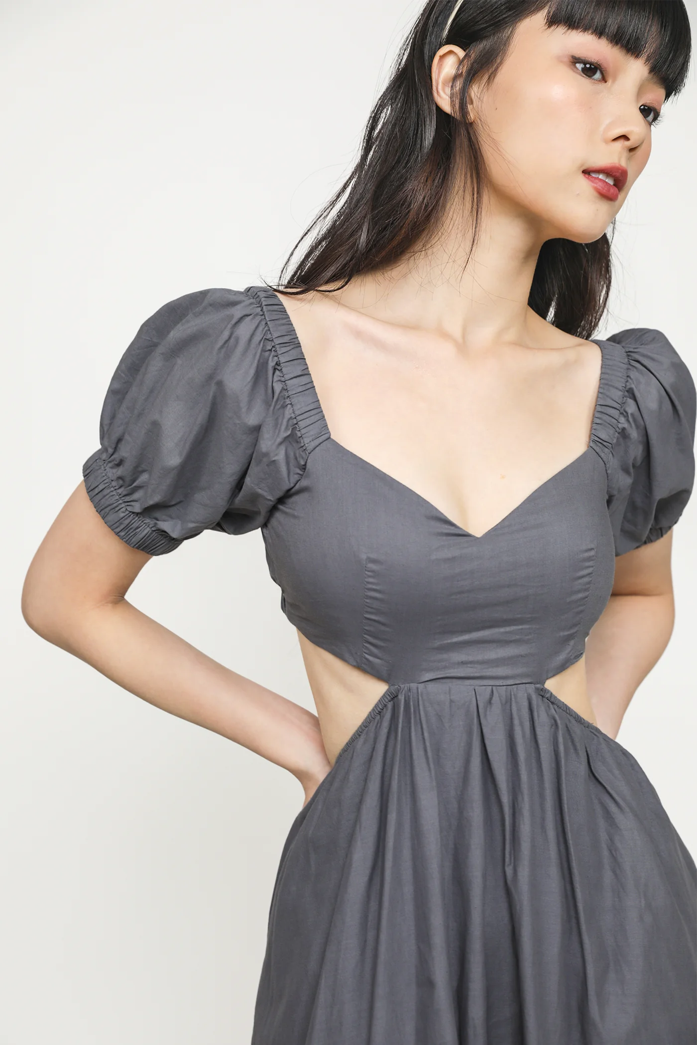 Adriel Cut Out Padded Midi Dress - Image 13