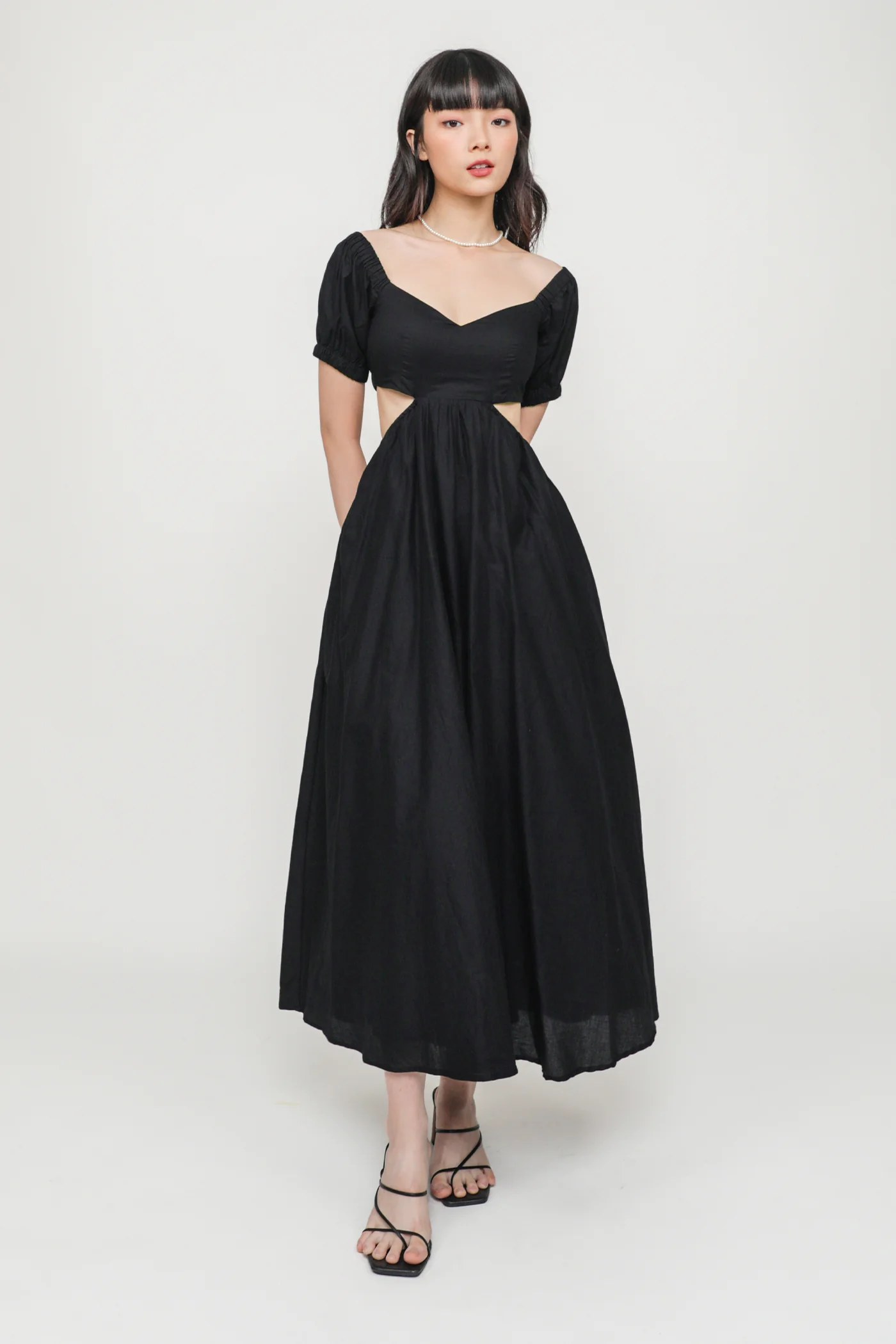 Adriel Cut Out Padded Midi Dress - Image 15