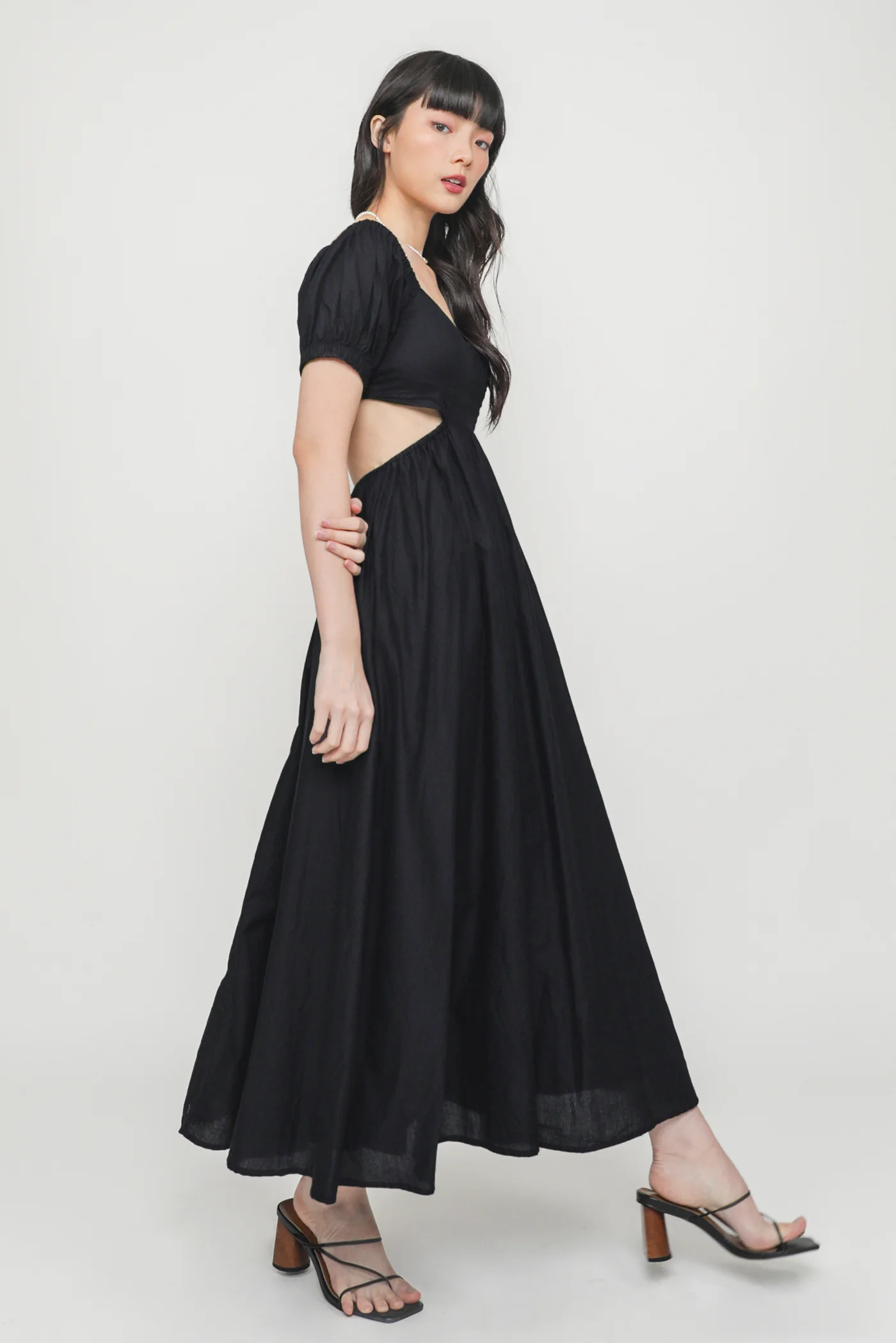 Adriel Cut Out Padded Midi Dress - Image 19