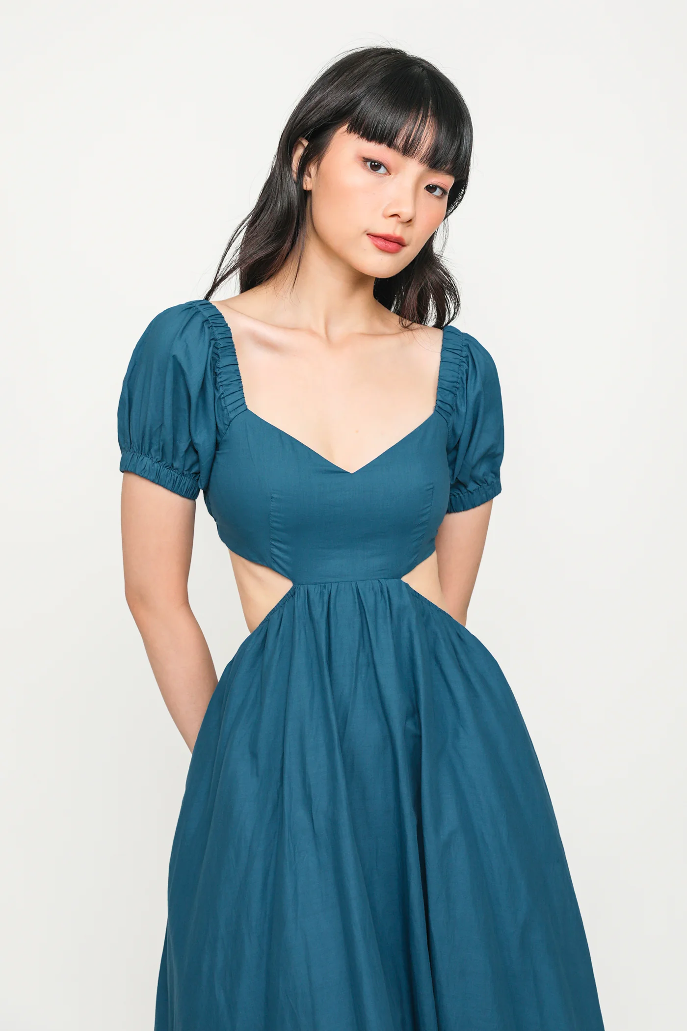 Adriel Cut Out Padded Midi Dress - Image 5