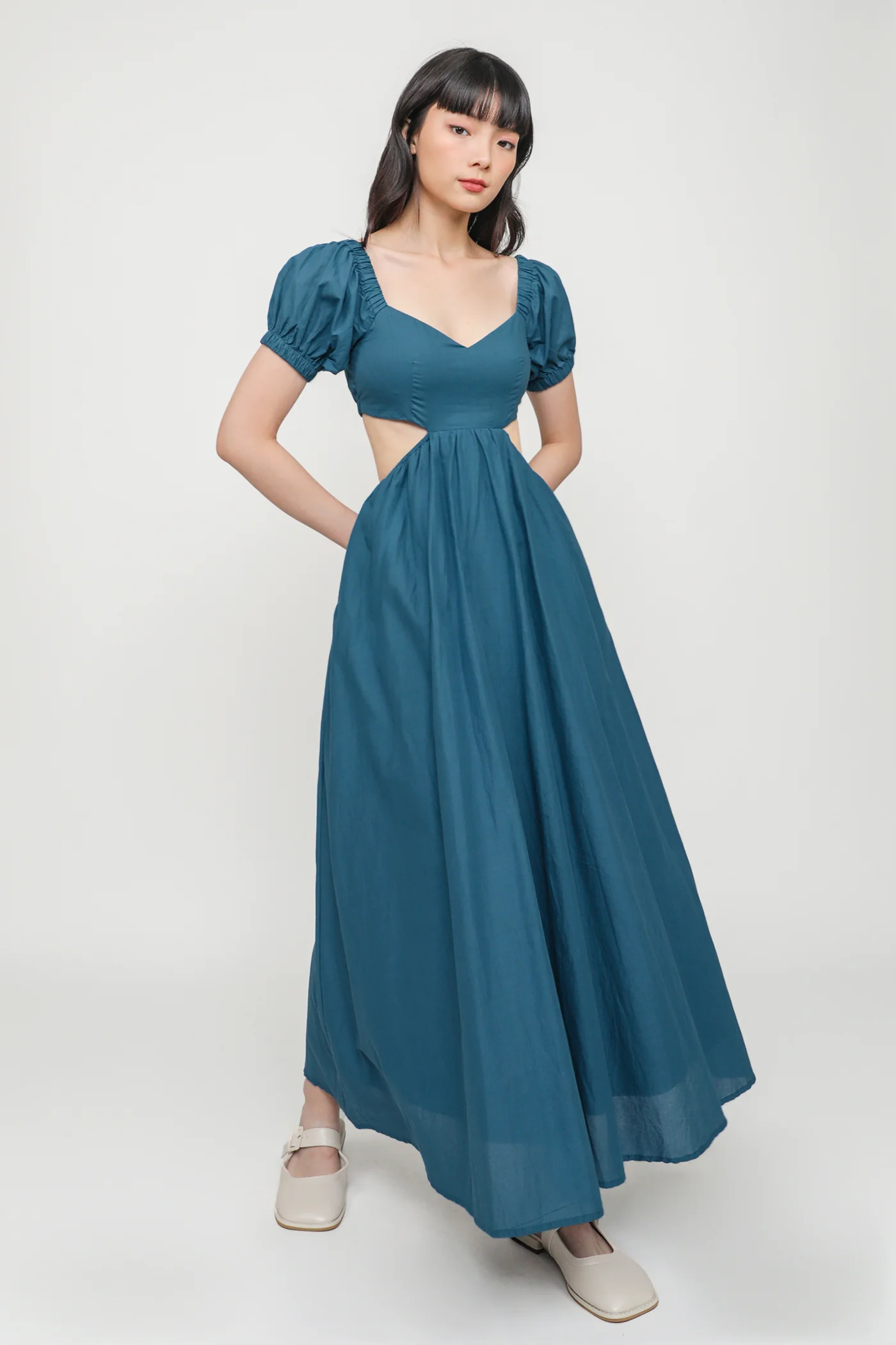 Adriel Cut Out Padded Midi Dress - Image 7