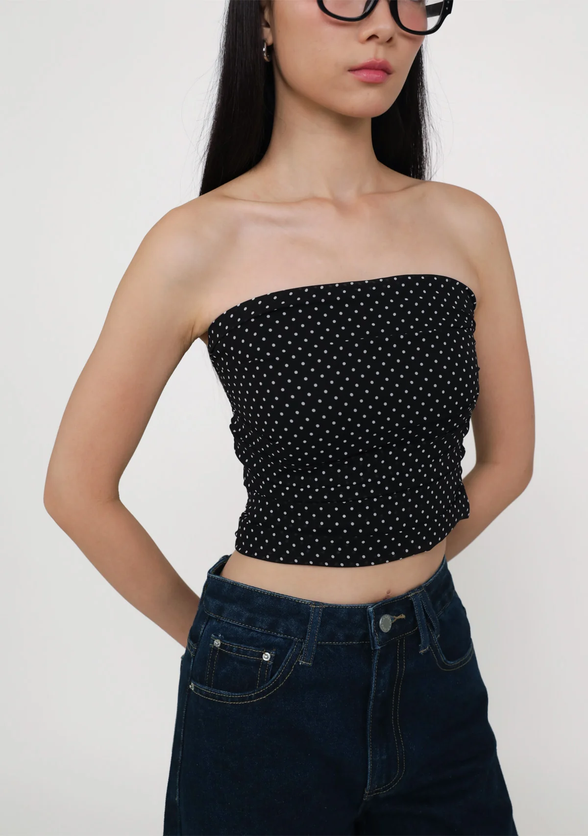 Airi Padded Tube Top (Polka Dot) - Image 10