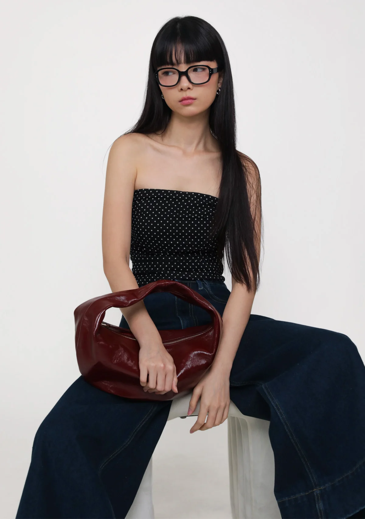 Airi Padded Tube Top (Polka Dot) - Image 3