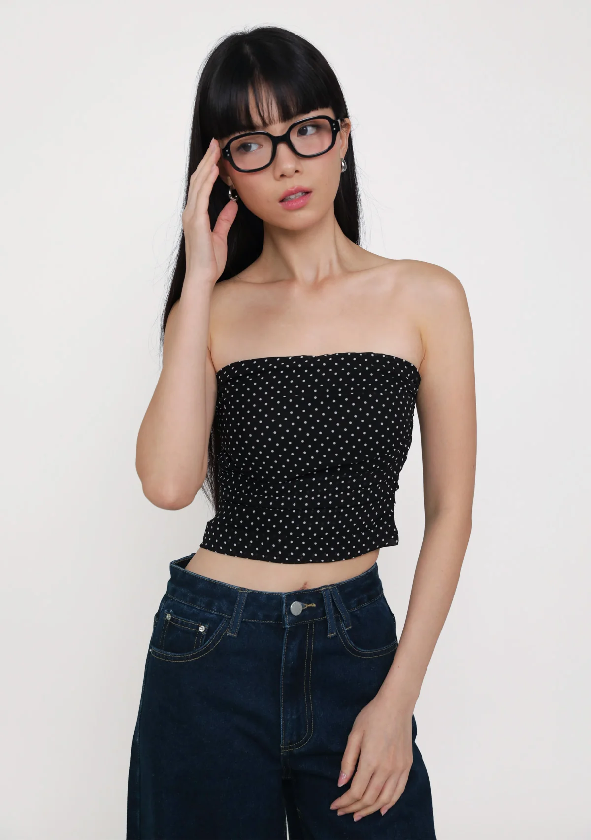 Airi Padded Tube Top (Polka Dot) - Image 9