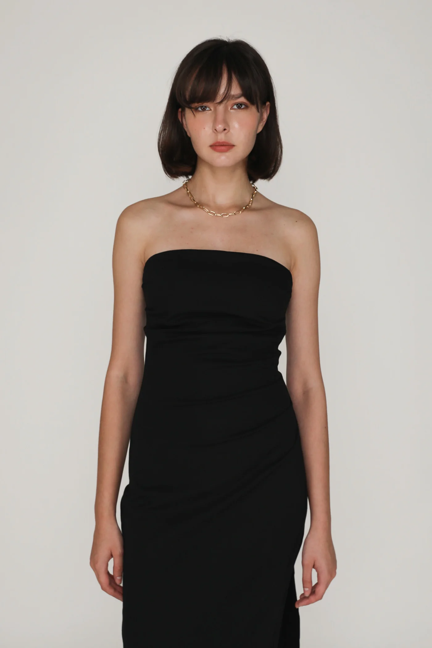 Alexandre Ruched Tube Padded Midi Dress - Image 12