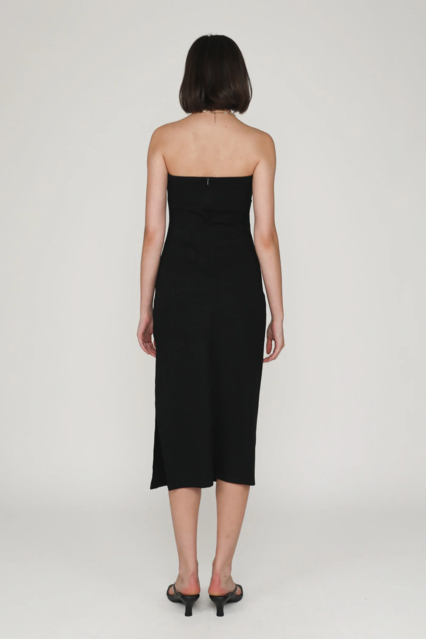 Alexandre Ruched Tube Padded Midi Dress - Image 14