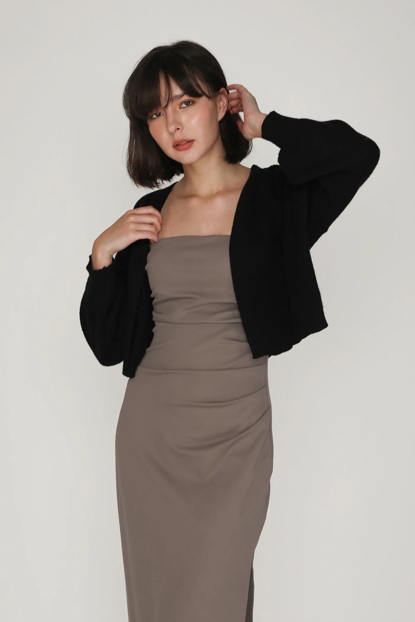 Alexandre Ruched Tube Padded Midi Dress - Image 15