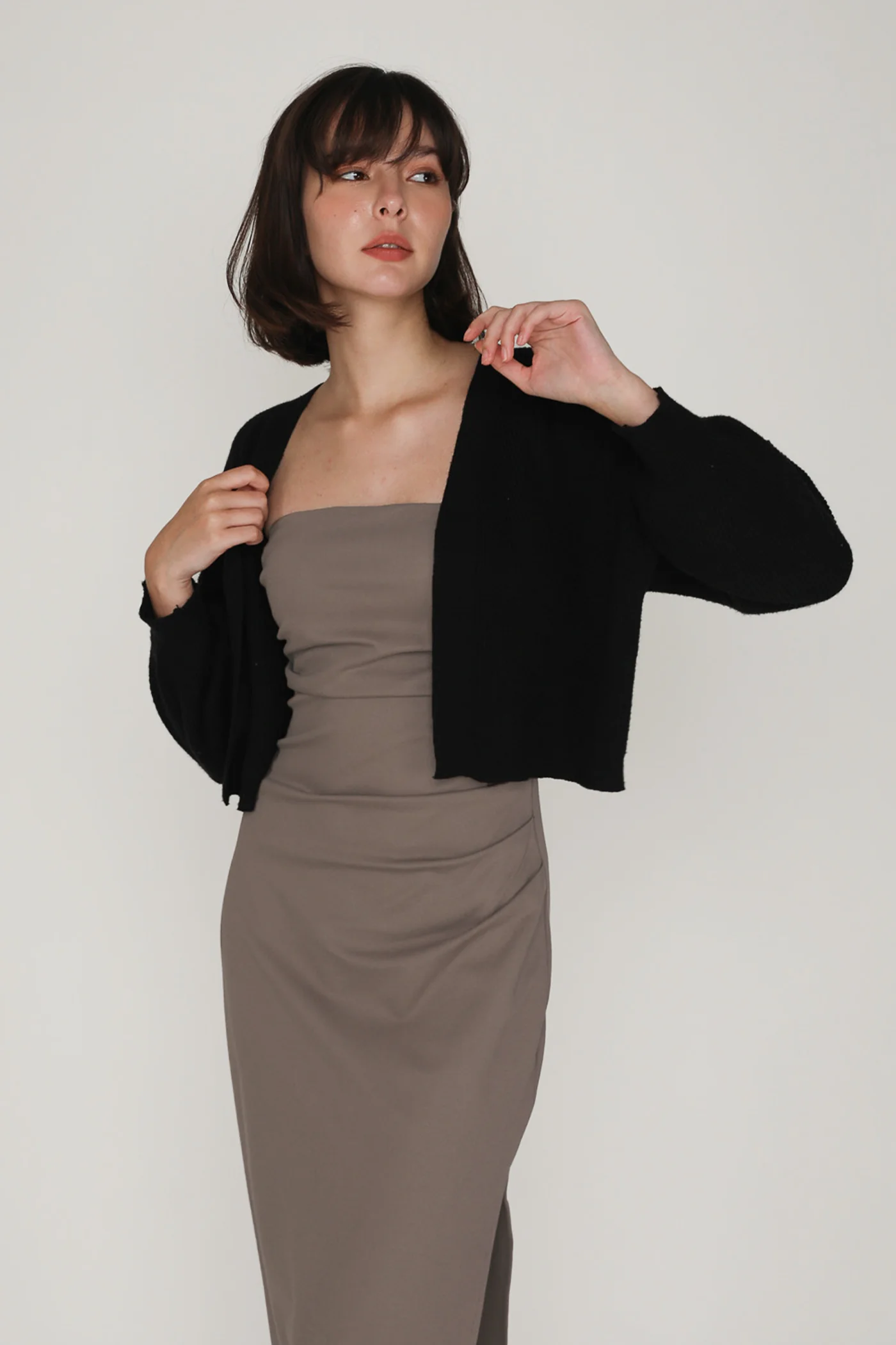 Alexandre Ruched Tube Padded Midi Dress - Image 19