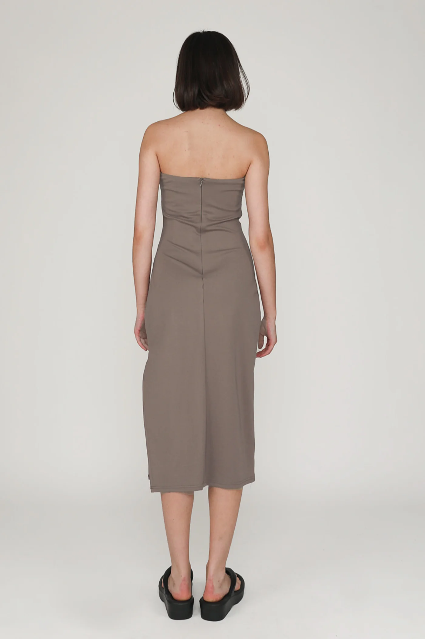 Alexandre Ruched Tube Padded Midi Dress - Image 21