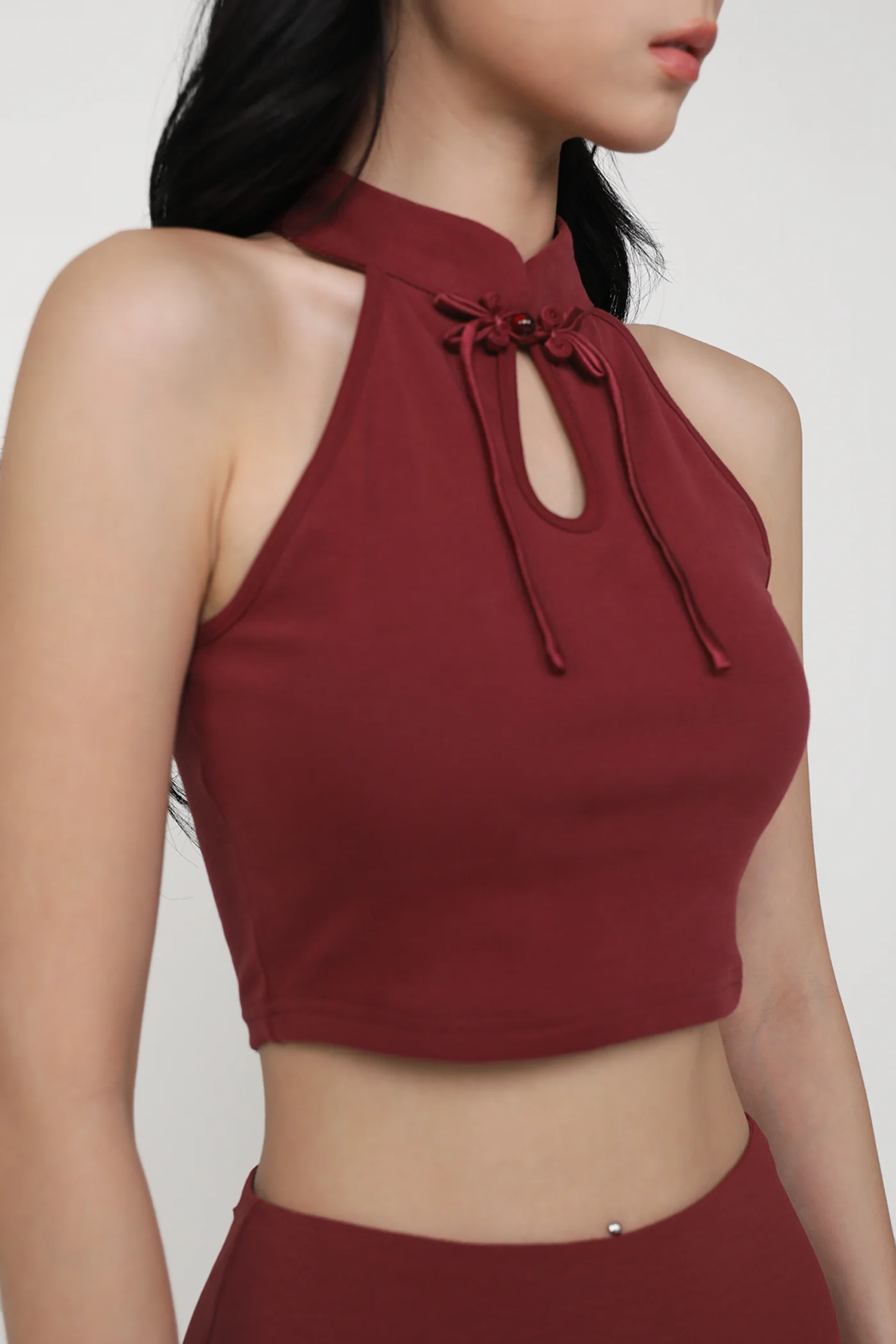 Alina Halter Qipao Padded Top - Image 4