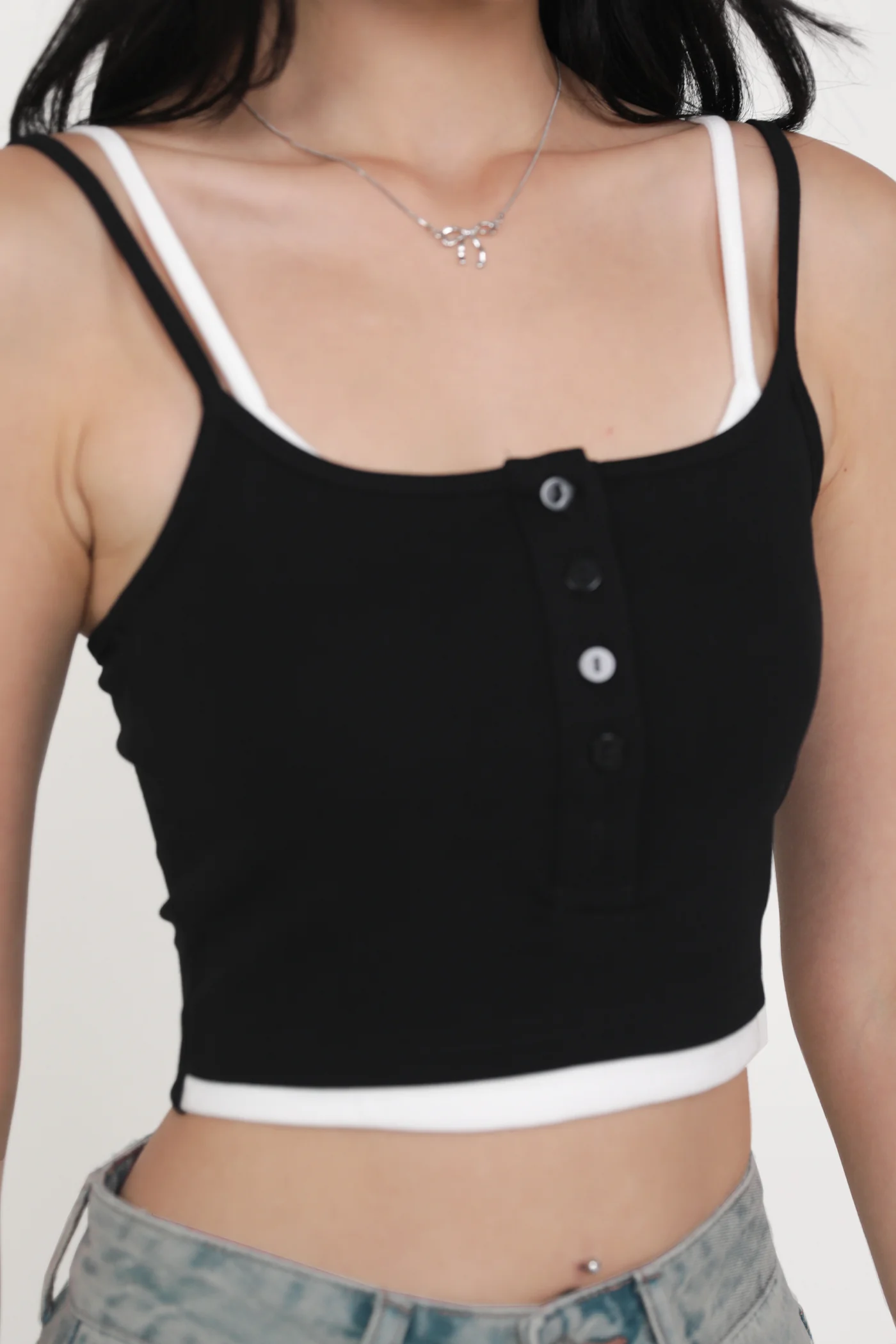 Amanda Layered Crop Padded Top - Image 11