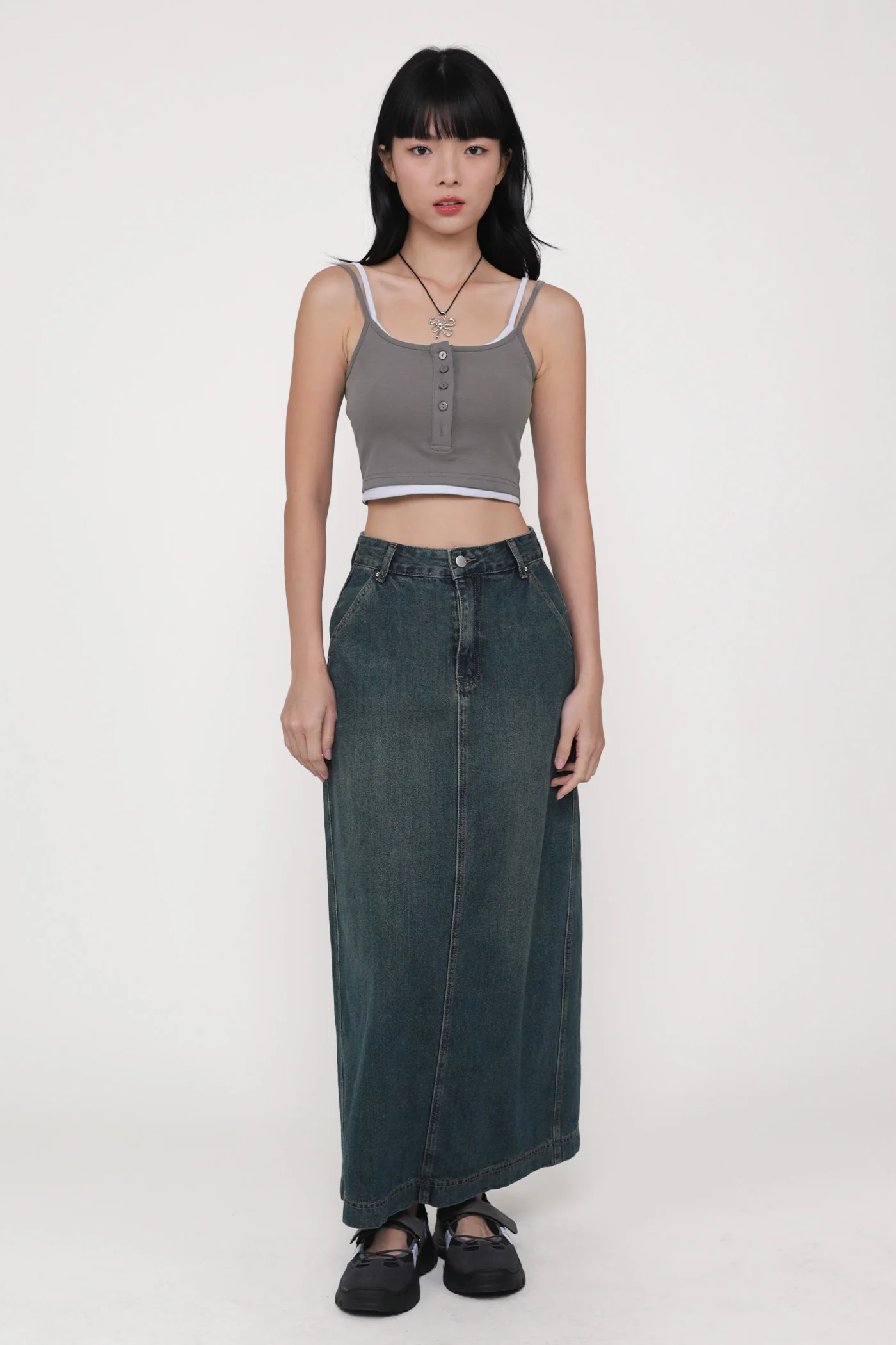 Amanda Layered Crop Padded Top - Image 2