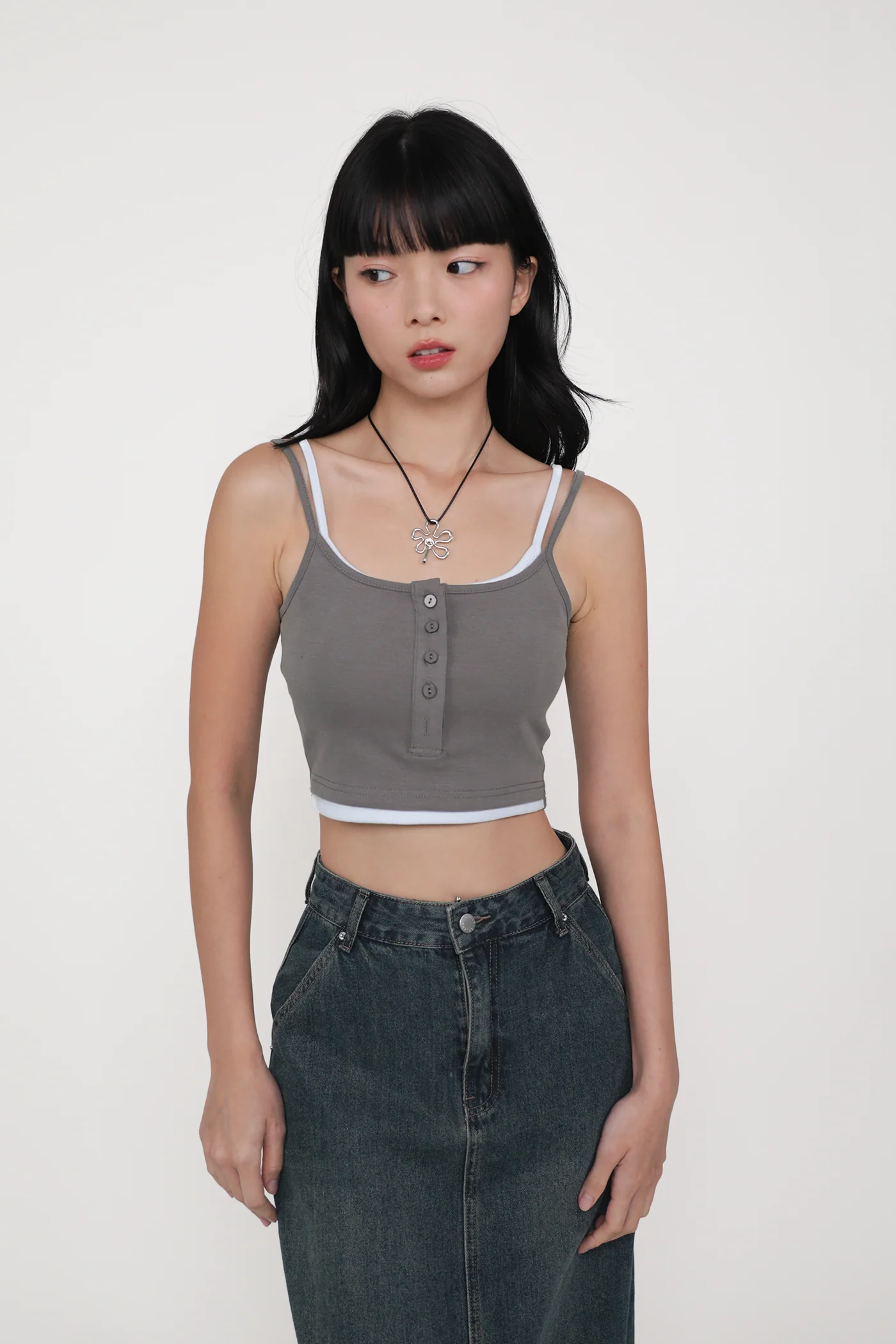 Amanda Layered Crop Padded Top - Image 3