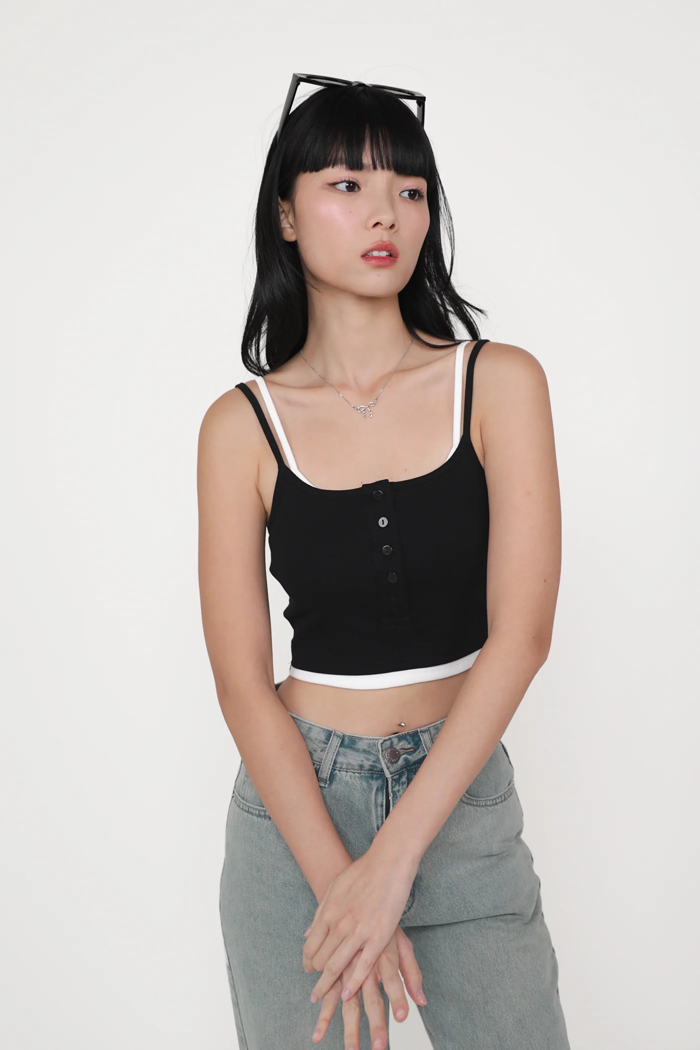 Amanda Layered Crop Padded Top - Image 9