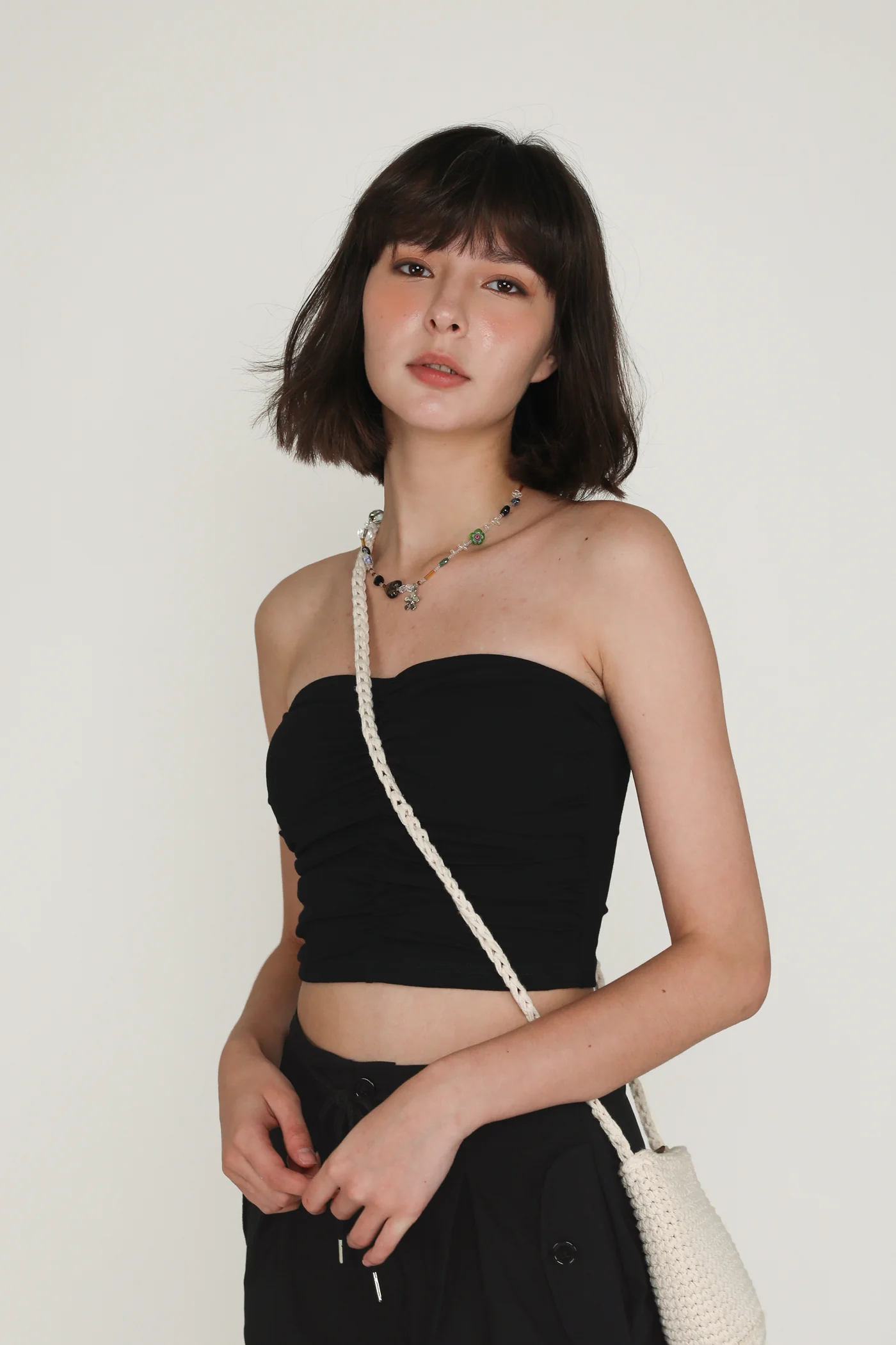 Anaya Ruched Tube Padded Top - Image 10