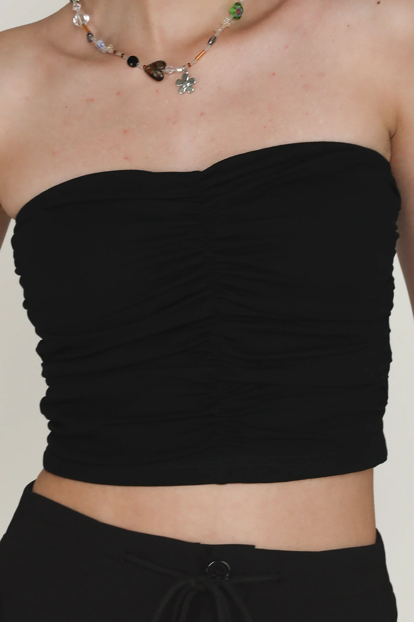Anaya Ruched Tube Padded Top - Image 11