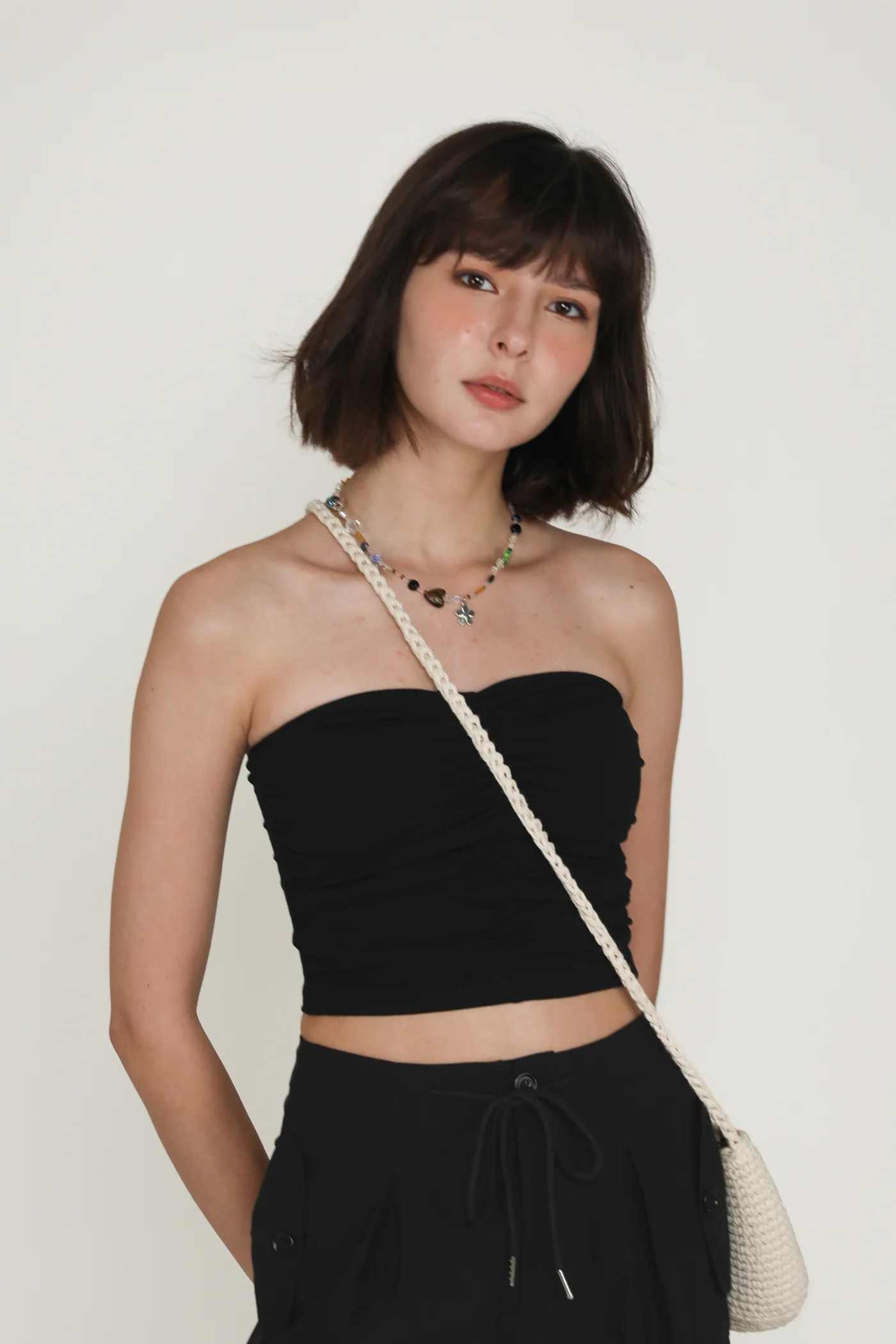 Anaya Ruched Tube Padded Top - Image 12