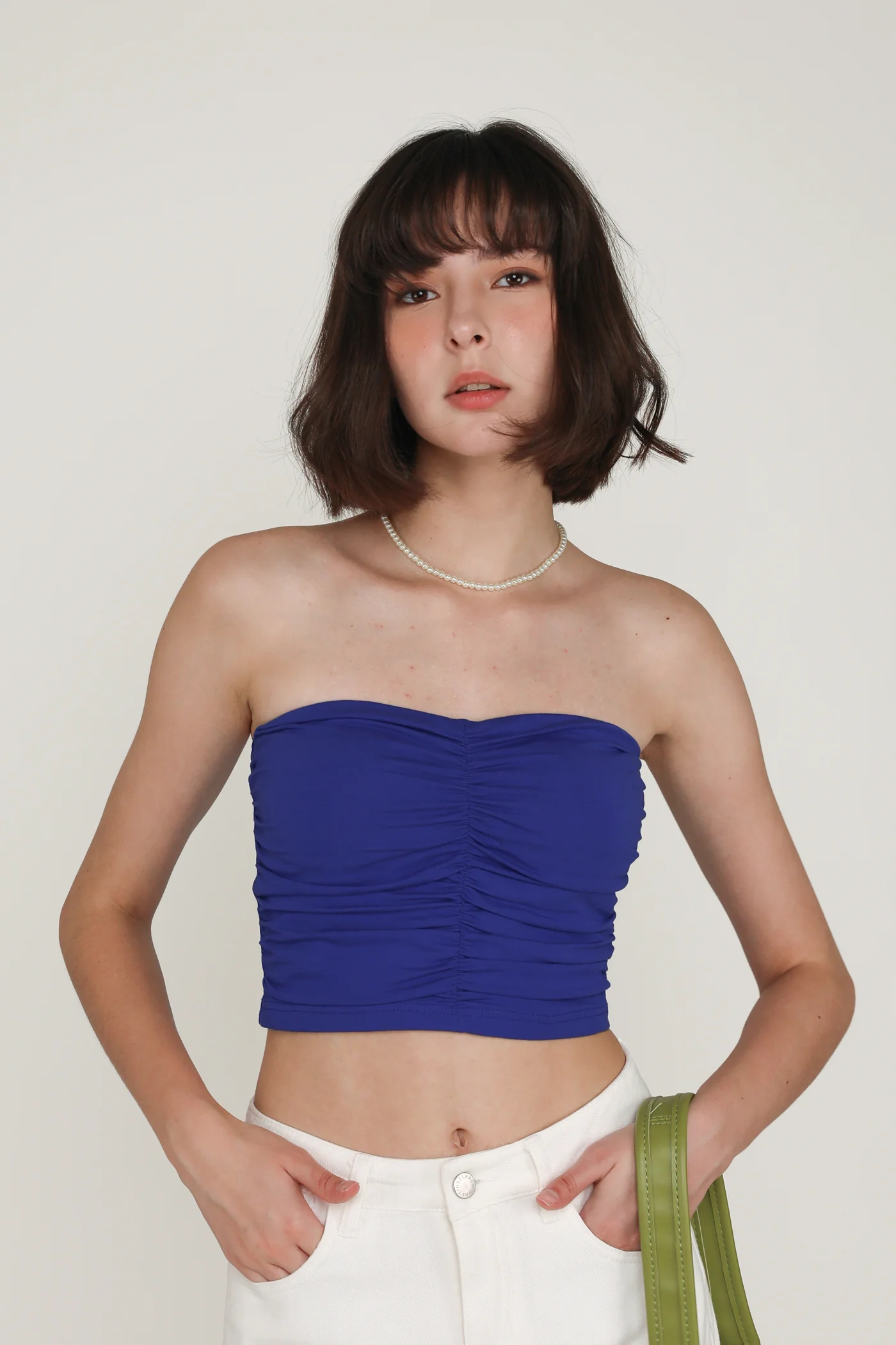 Anaya Ruched Tube Padded Top - Image 23