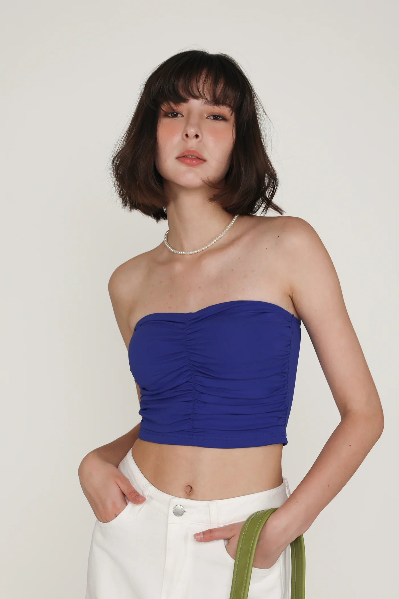 Anaya Ruched Tube Padded Top - Image 26