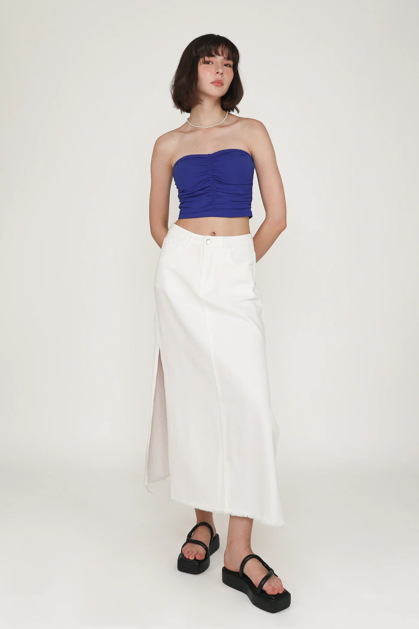 Anaya Ruched Tube Padded Top - Image 28