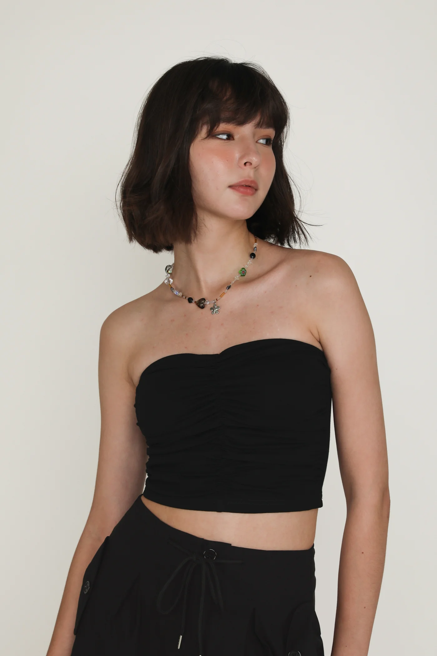 Anaya Ruched Tube Padded Top - Image 8