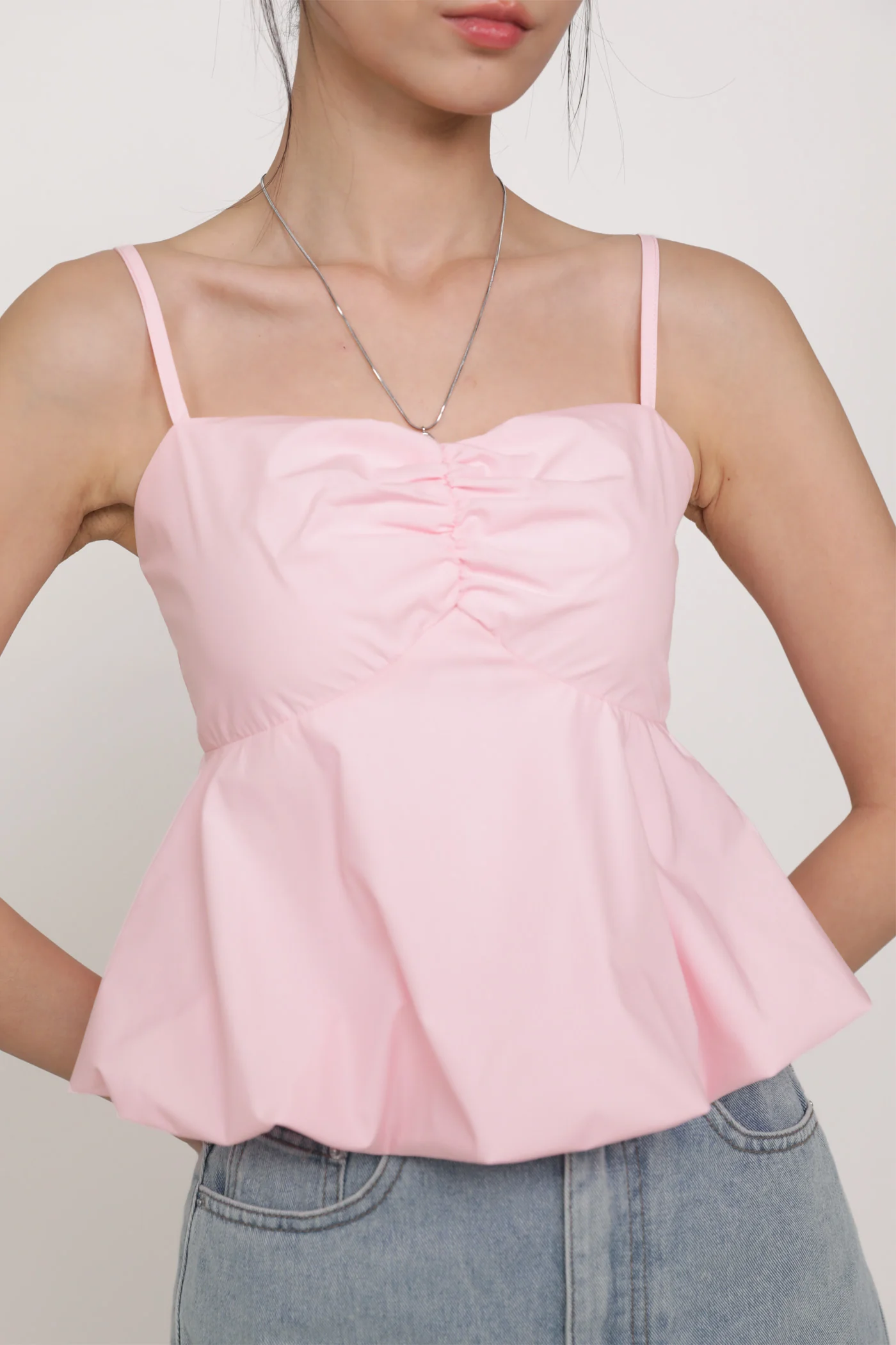 Annabelle Bustier Balloon Hem Padded Top - Image 9