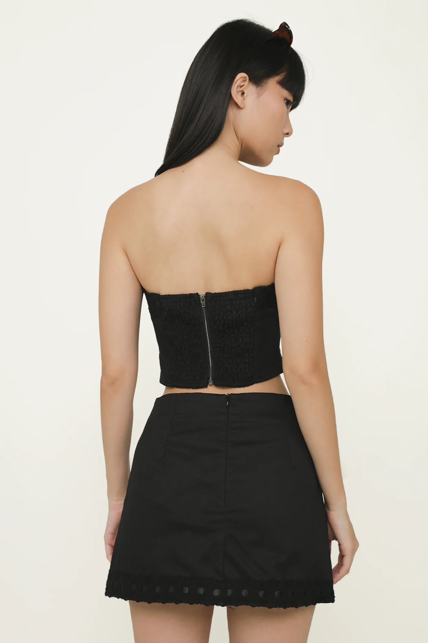 Anne Ribbon Embroidery Tube Top - Image 14