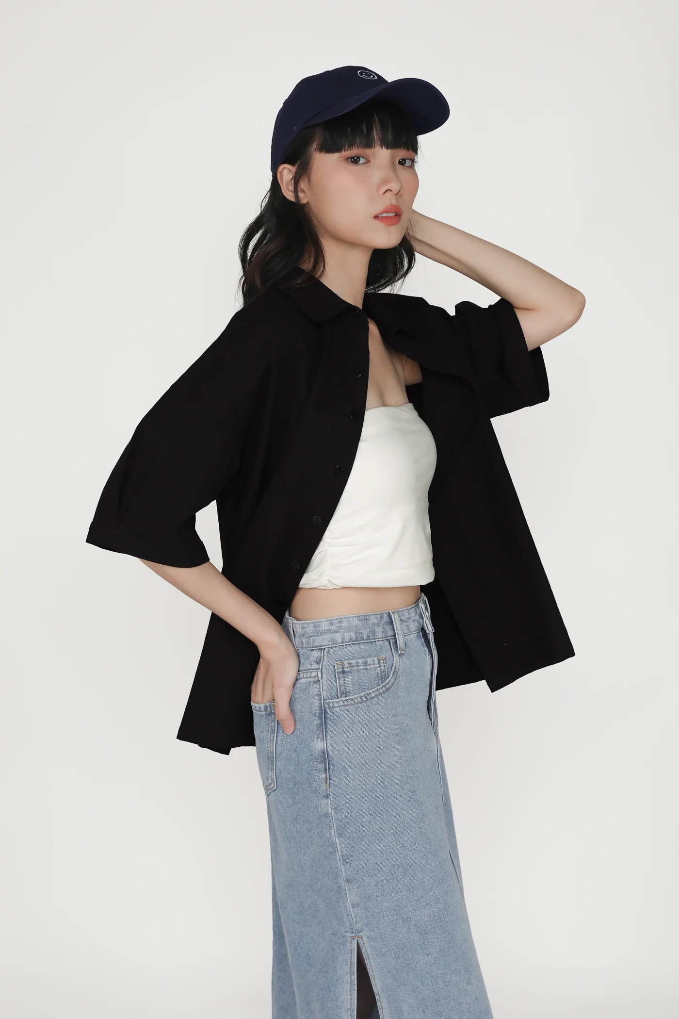 Apollo Denim Maxi Skirt - Image 11