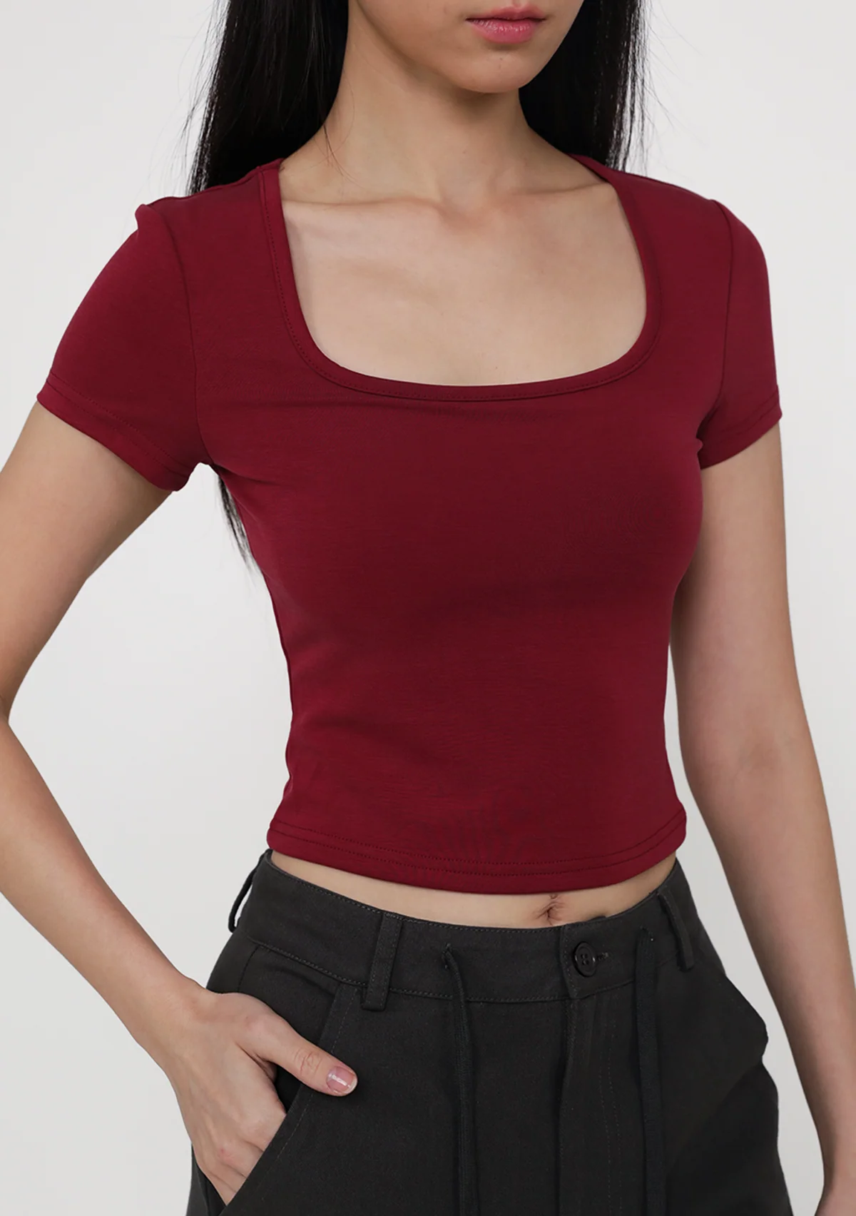 Aria Square Neck Padded Tee - Image 21