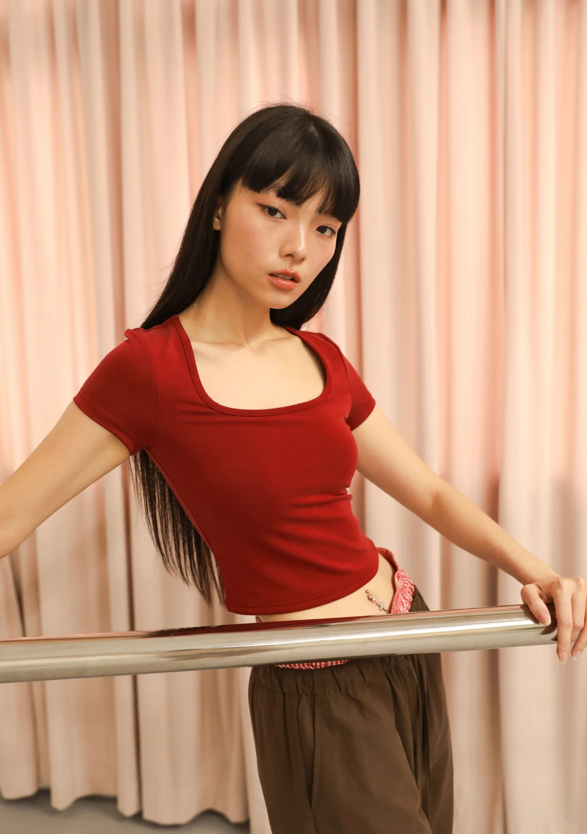 Aria Square Neck Padded Tee - Image 3