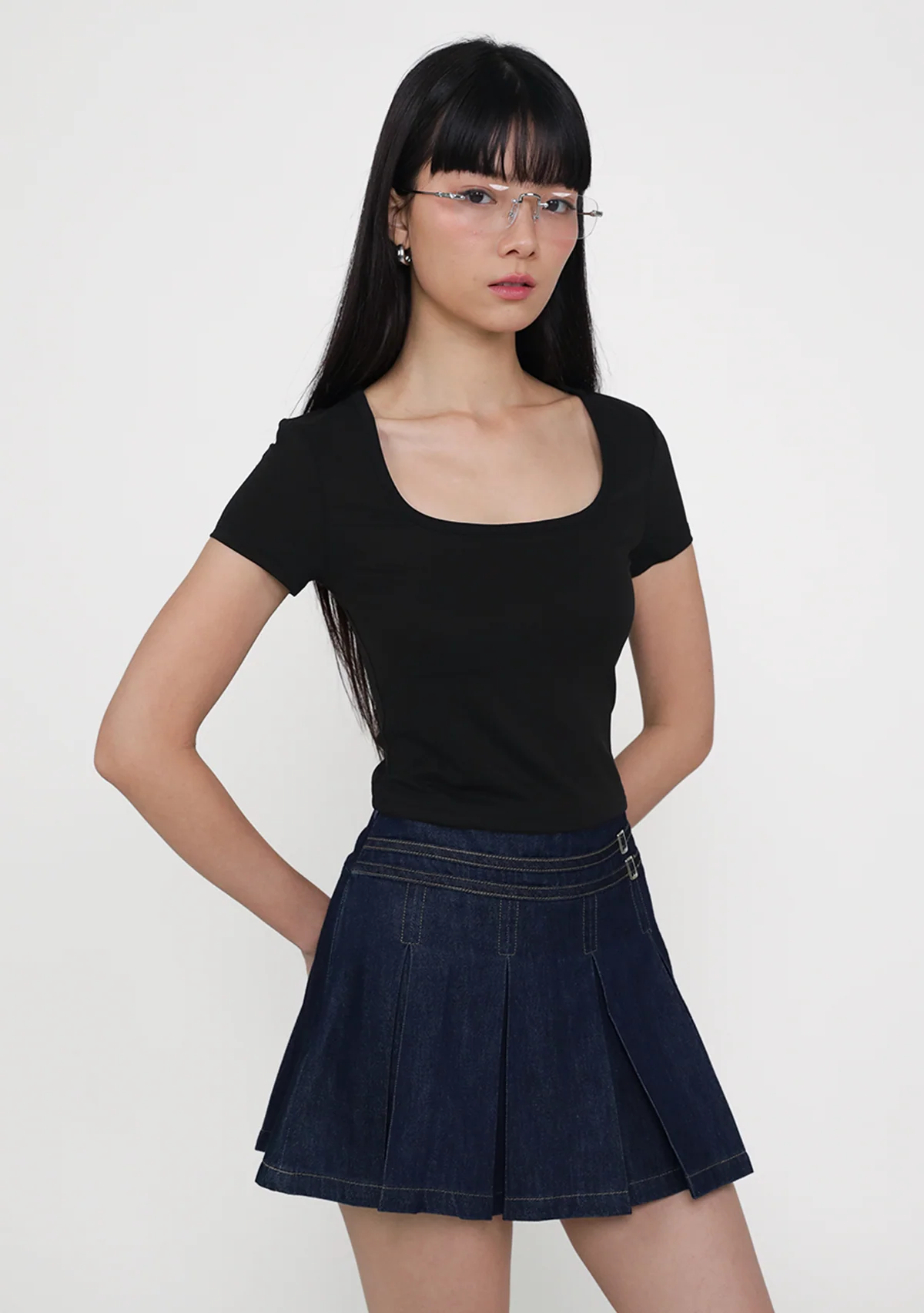 Aria Square Neck Padded Tee - Image 4