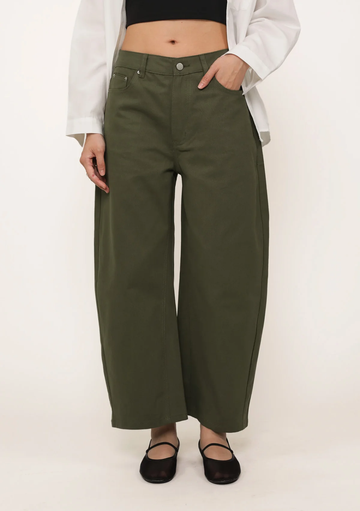 Arlo Barrel Denim Jeans (Cotton) - Image 21