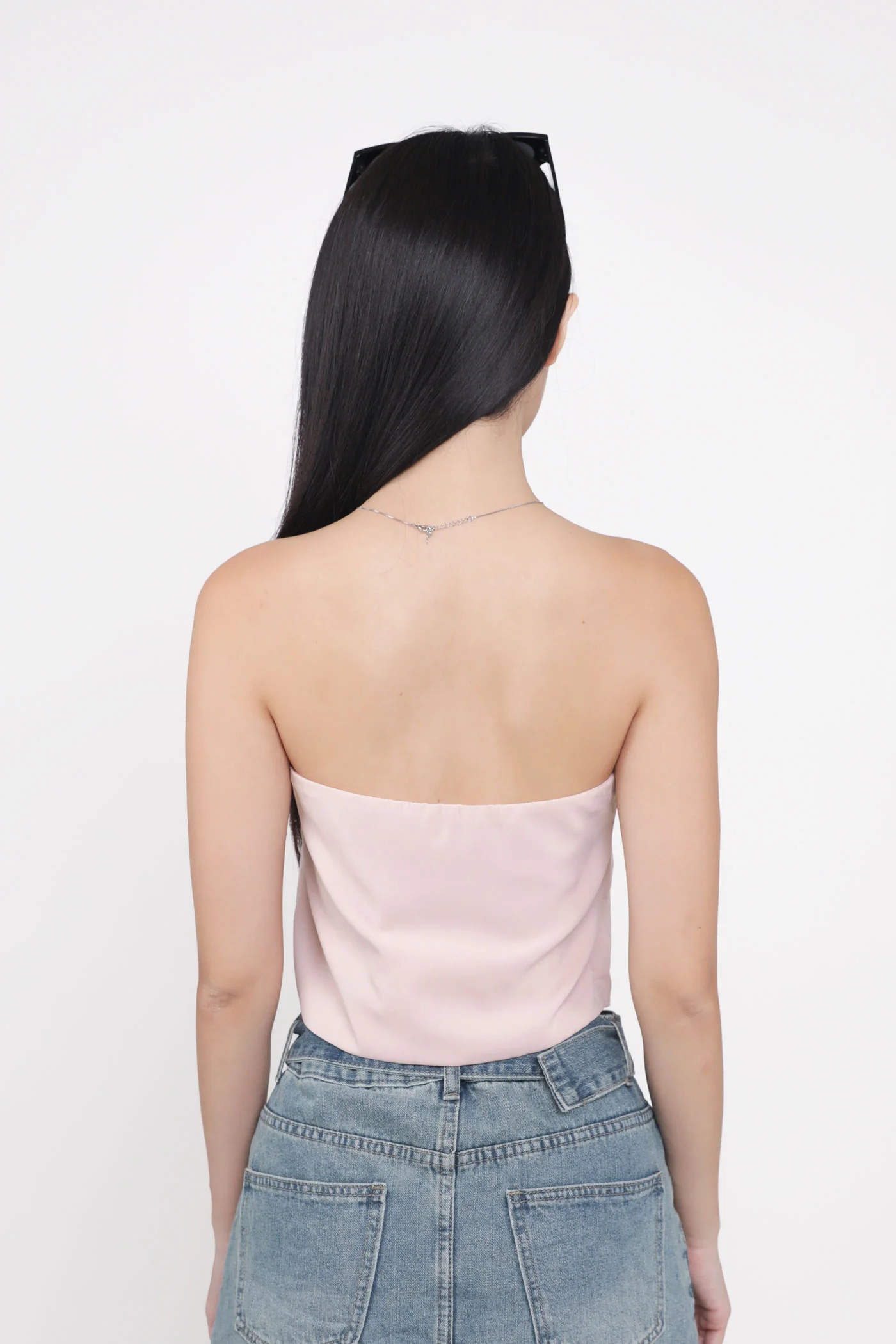 Ashlyn Tie Front Tube Padded Top - Image 21
