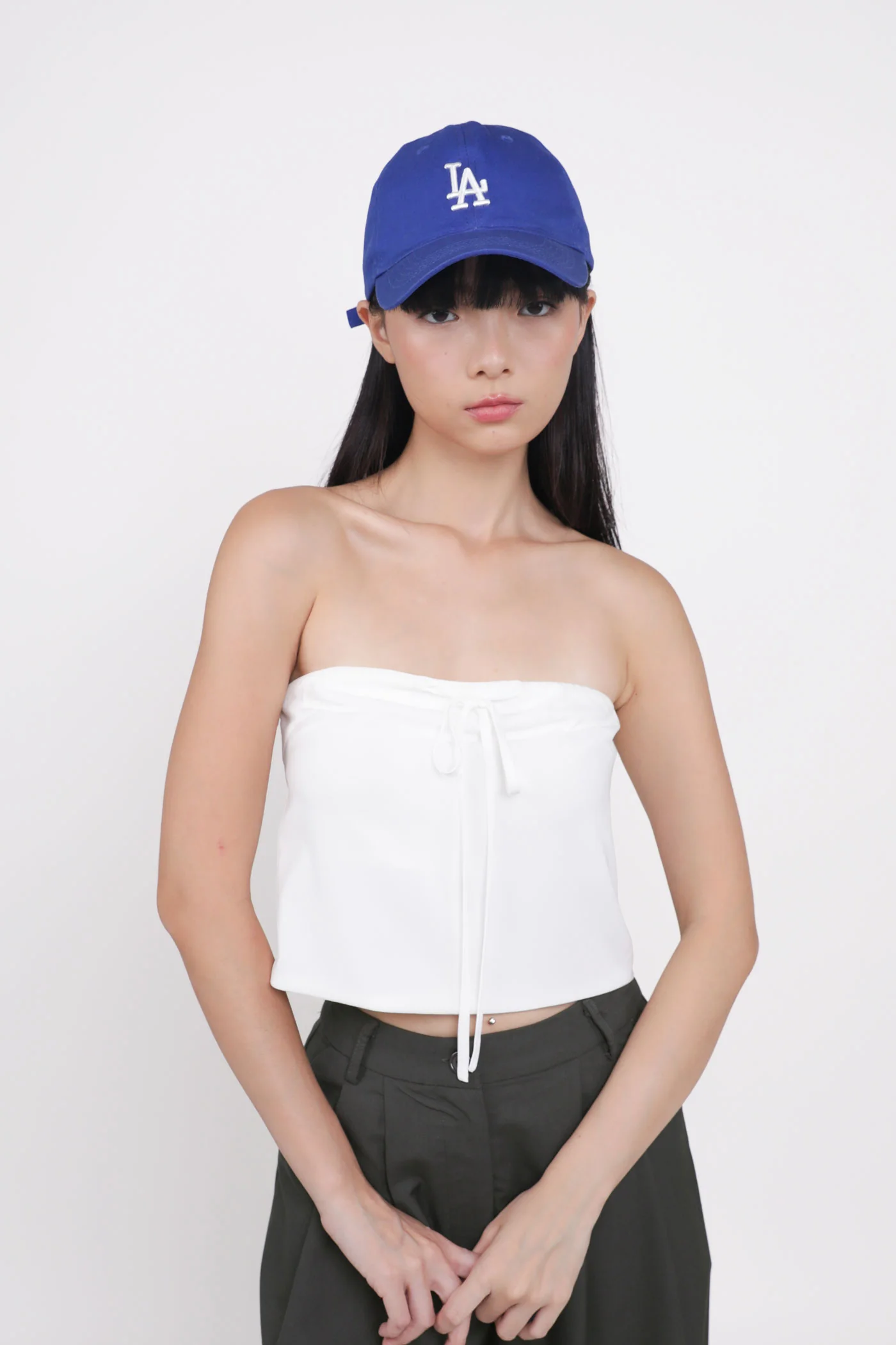 Ashlyn Tie Front Tube Padded Top - Image 3