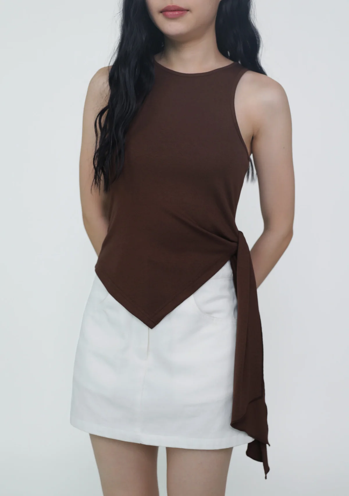 Maray Asymmetrical Knot Front Top - Image 2