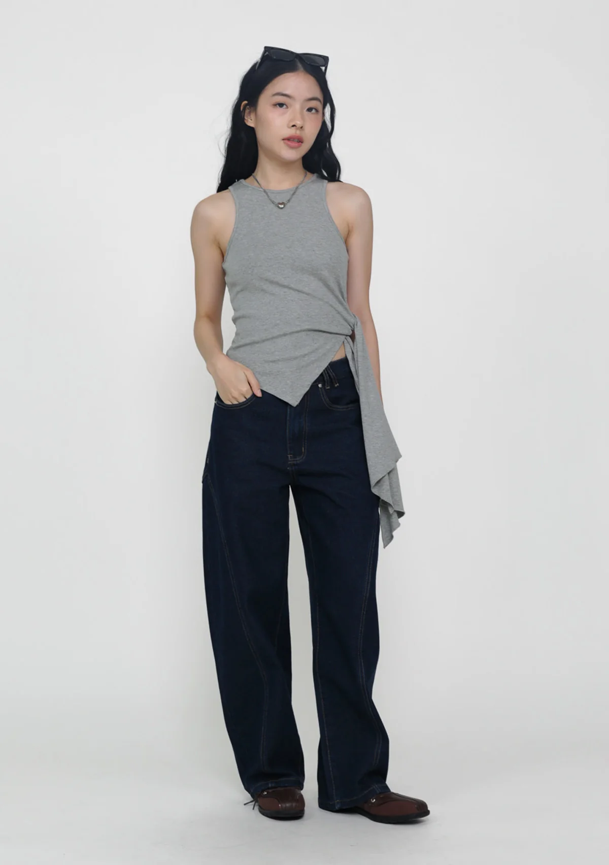 Maray Asymmetrical Knot Front Top - Image 6