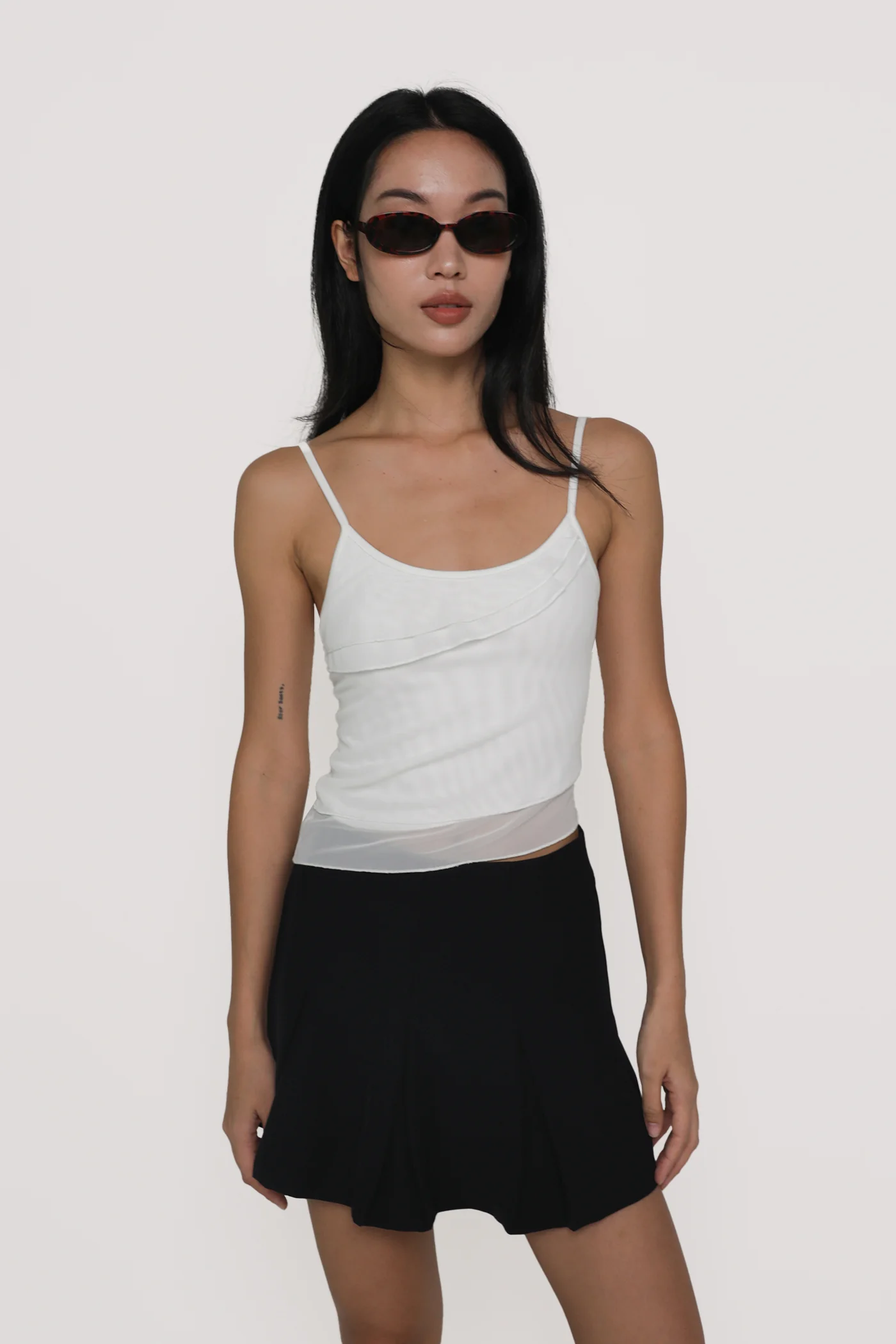 Aubrey Mesh Ruffles Top - Image 10